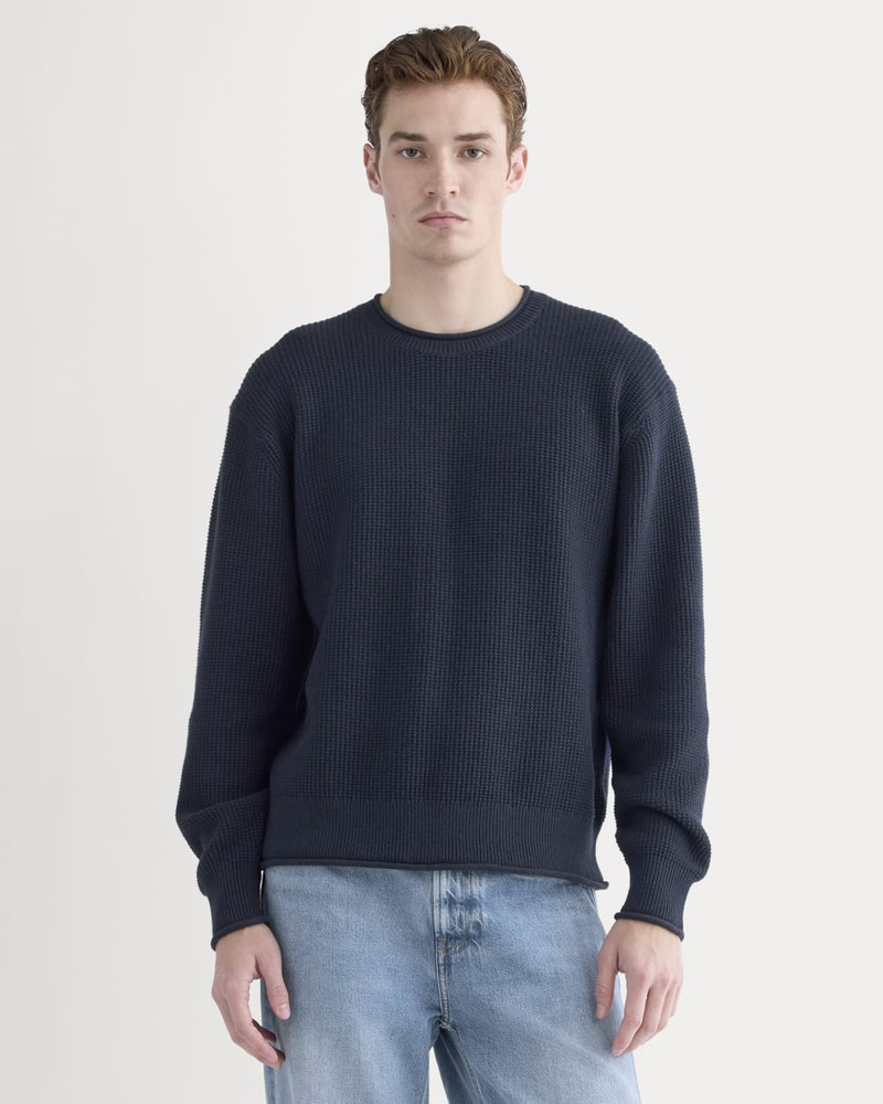 EVERLANE WAFFLE ROLLNECK CREW IN EVERYDAY COTTON outlook