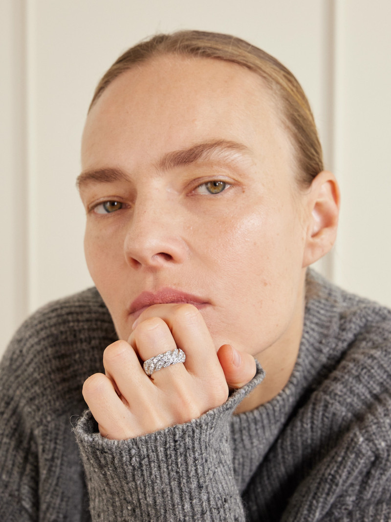 DAVID YURMAN 18-karat White Gold Diamond Ring outlook