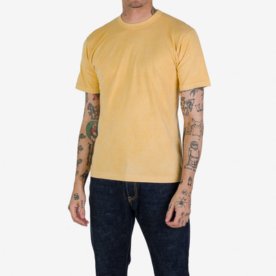 Iron Heart UTIL-HDYE-YEL UTILITEES - 5.5oz Loopwheel Crew Neck T-Shirt - Hand Dyed Yellow outlook