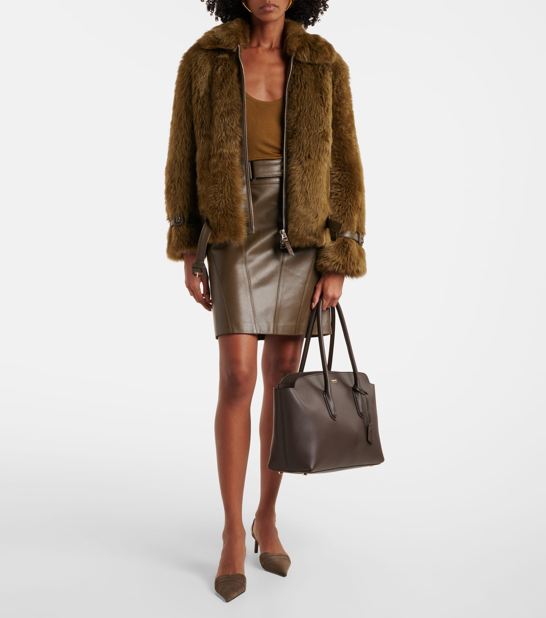 Alexander Large leather shoulder bag - 5