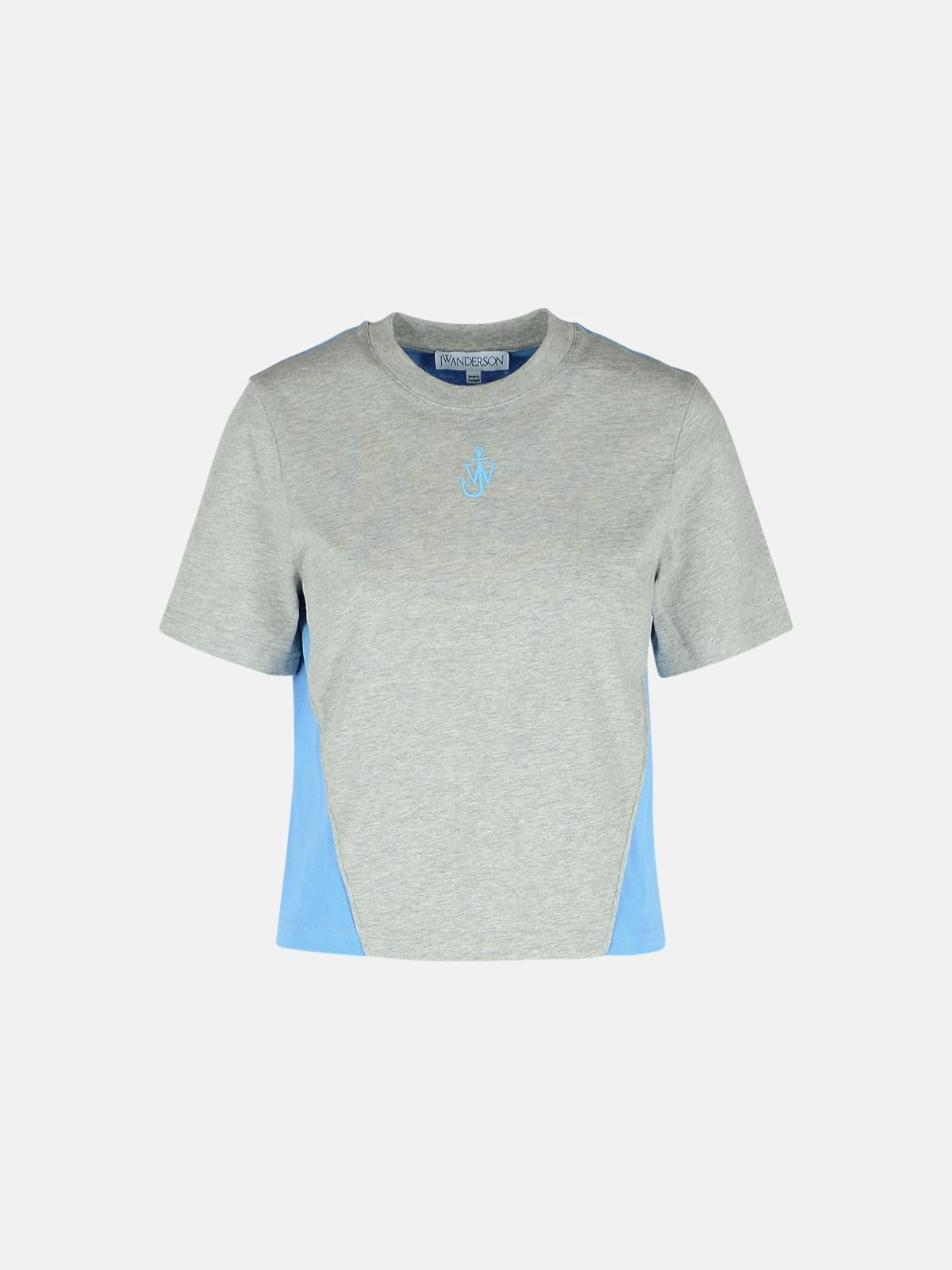 'ANCHOR' GREY COTTON T-SHIRT - 1
