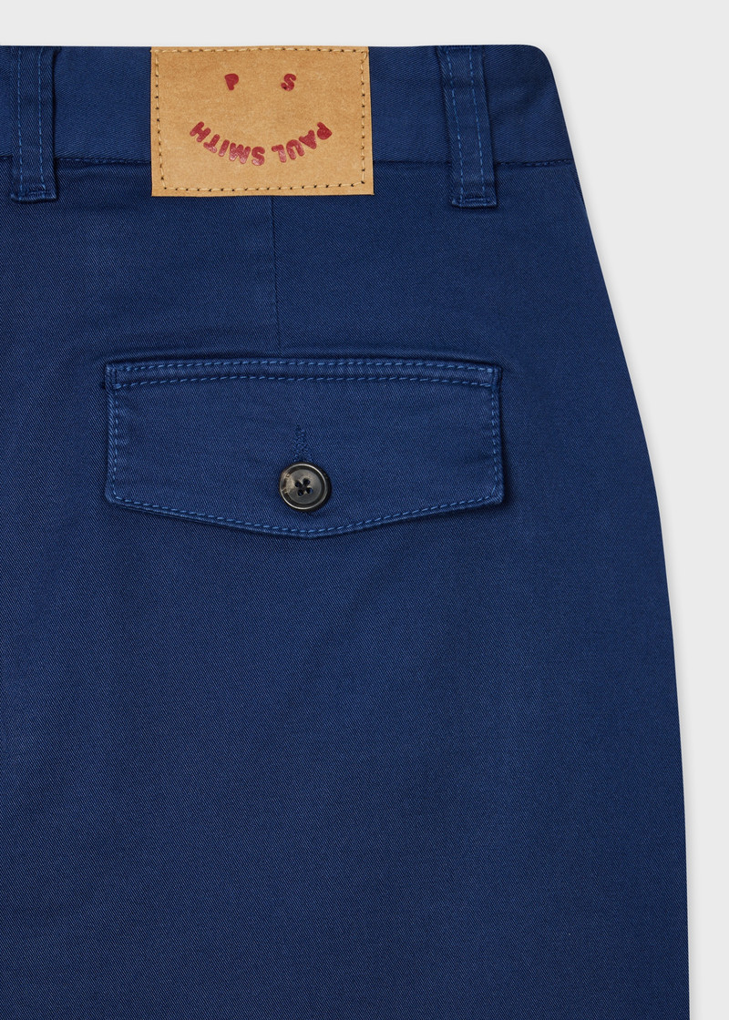 Paul Smith Women's Navy Stretch-Cotton Slim-Fit Chinos outlook