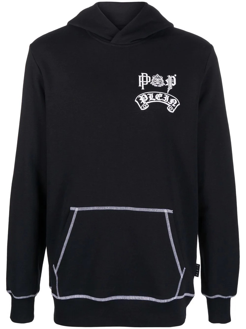 logo-print pullover hoodie - 1