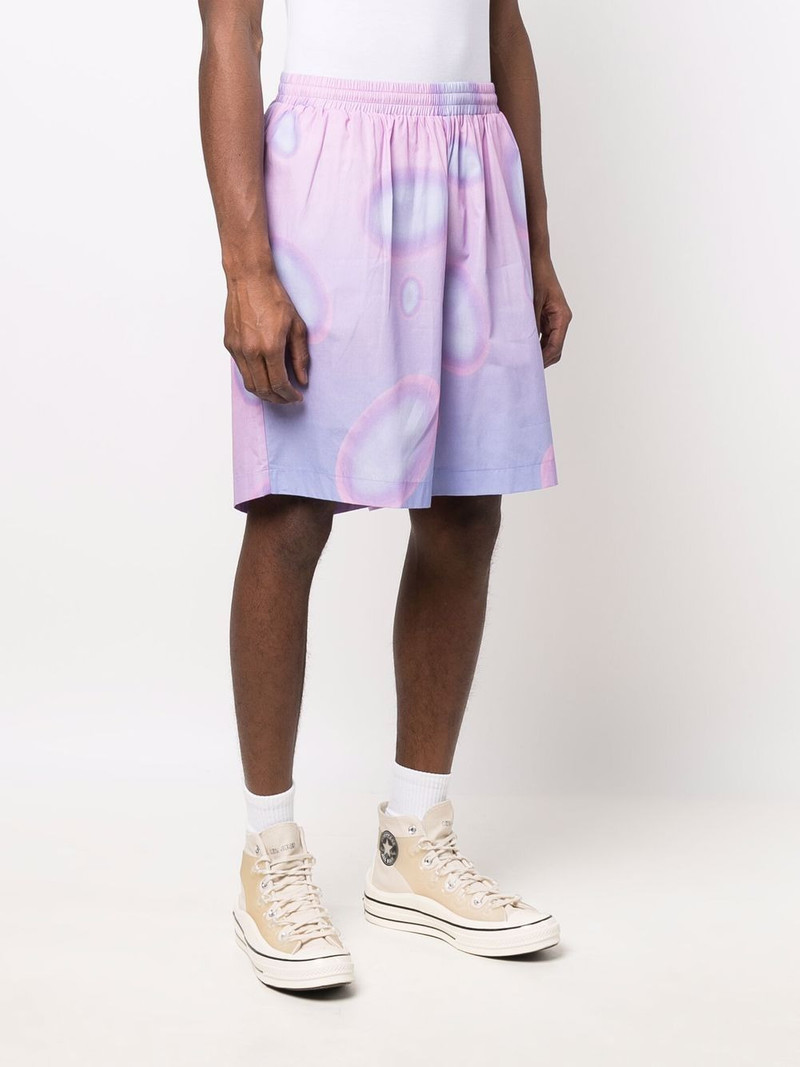circle-print gradient shorts 3
