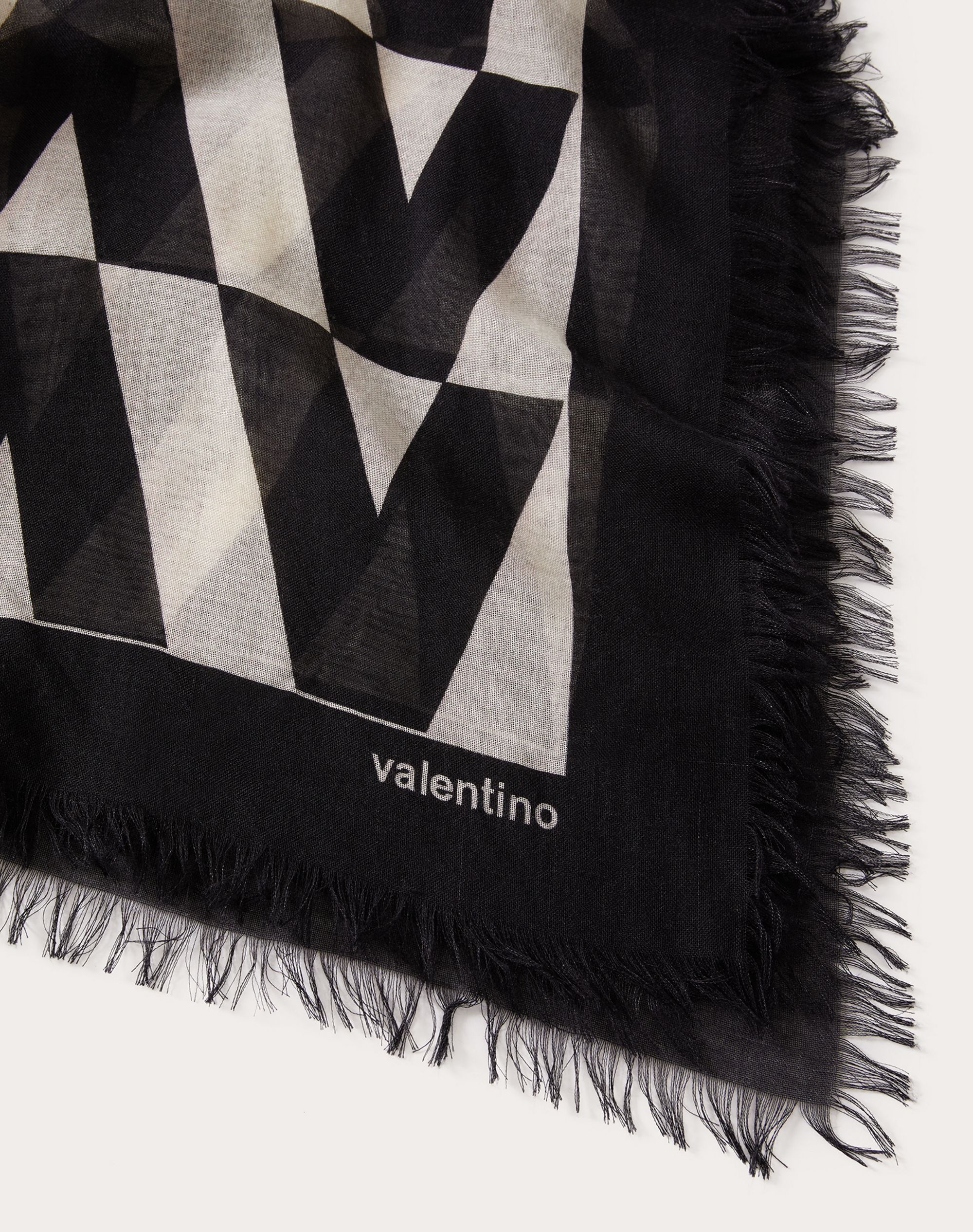 Cashmere and Silk Optical Valentino Shawl 140x140 cm / 55x55 in. - 3