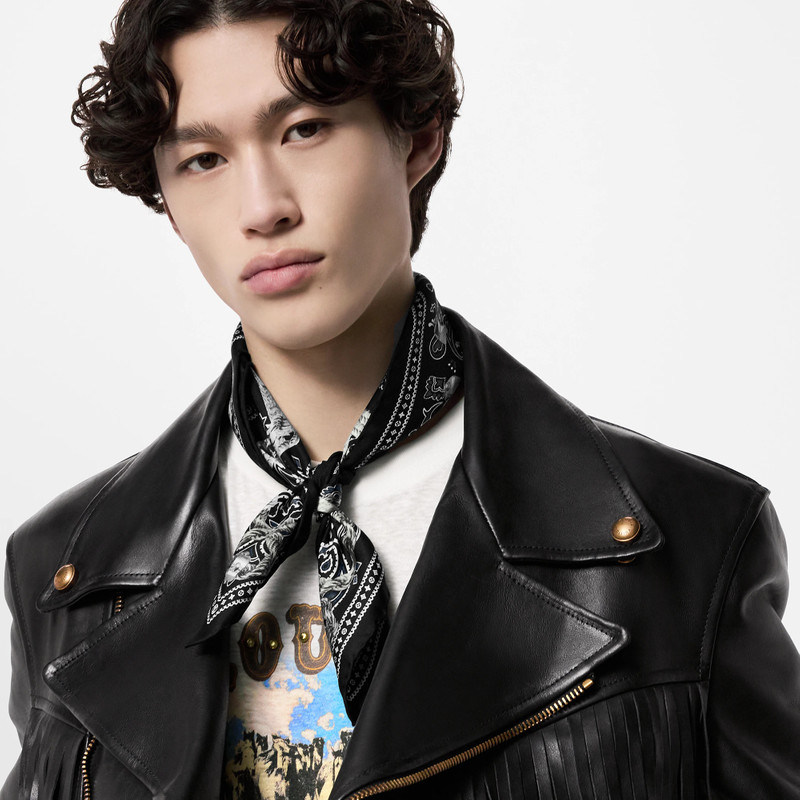 Monogram Tied Up Silk Bandana 4