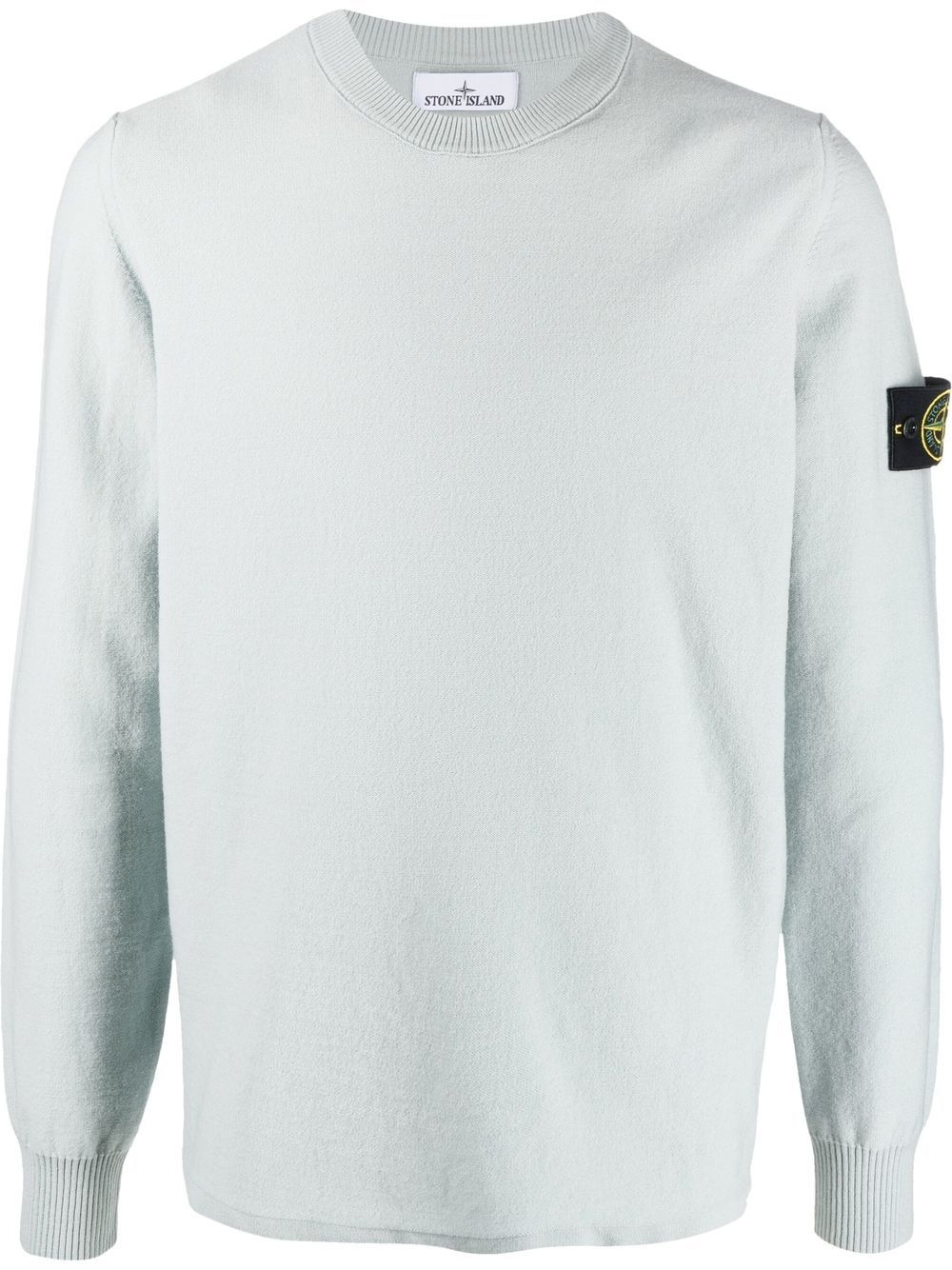 compass-patch crew-neck jumper - 1