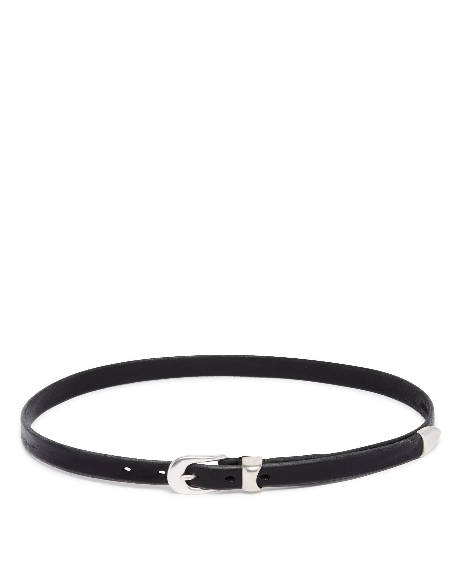 Black Leather Belt - 1