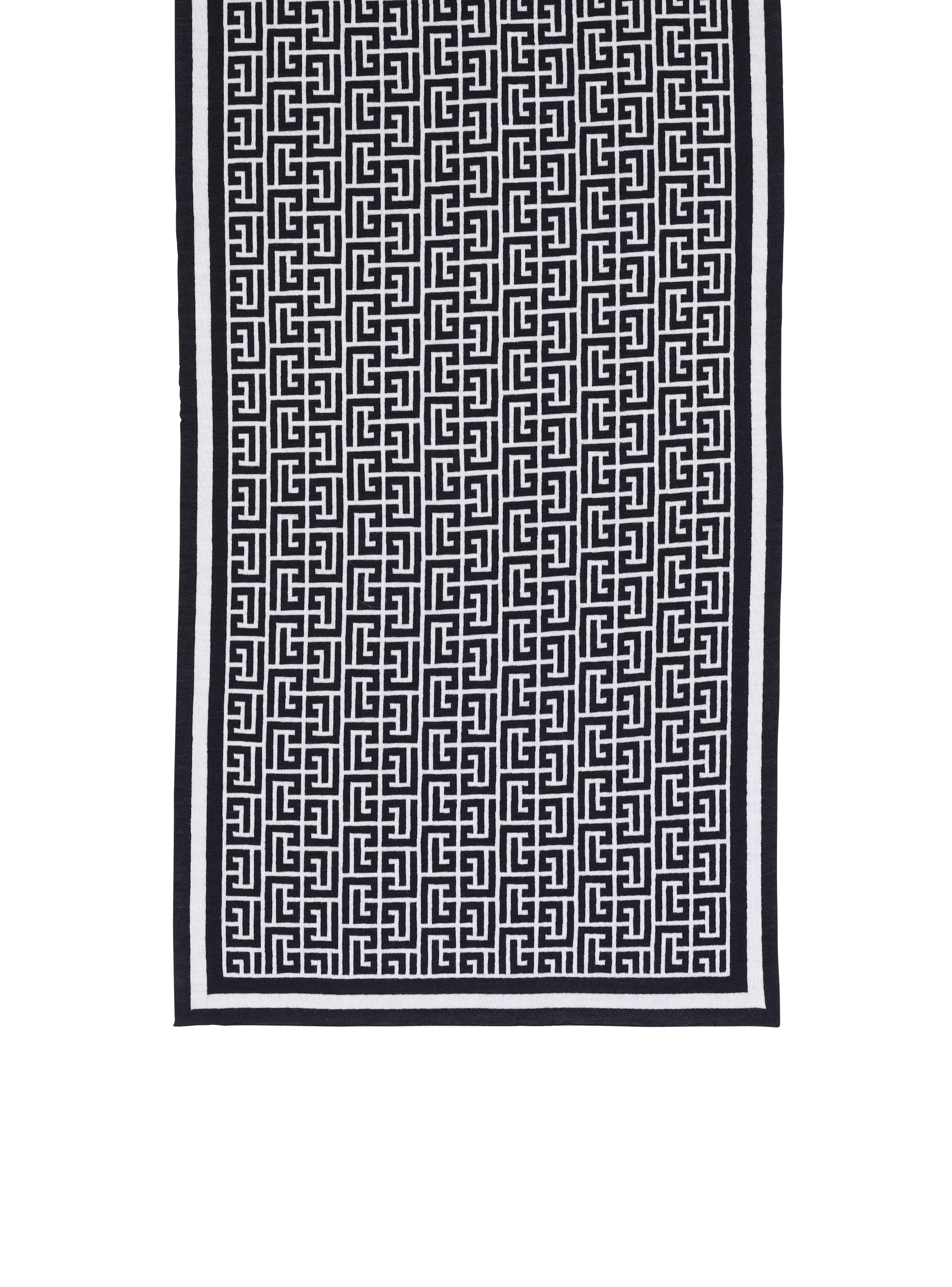 Monogrammed knit scarf - 1