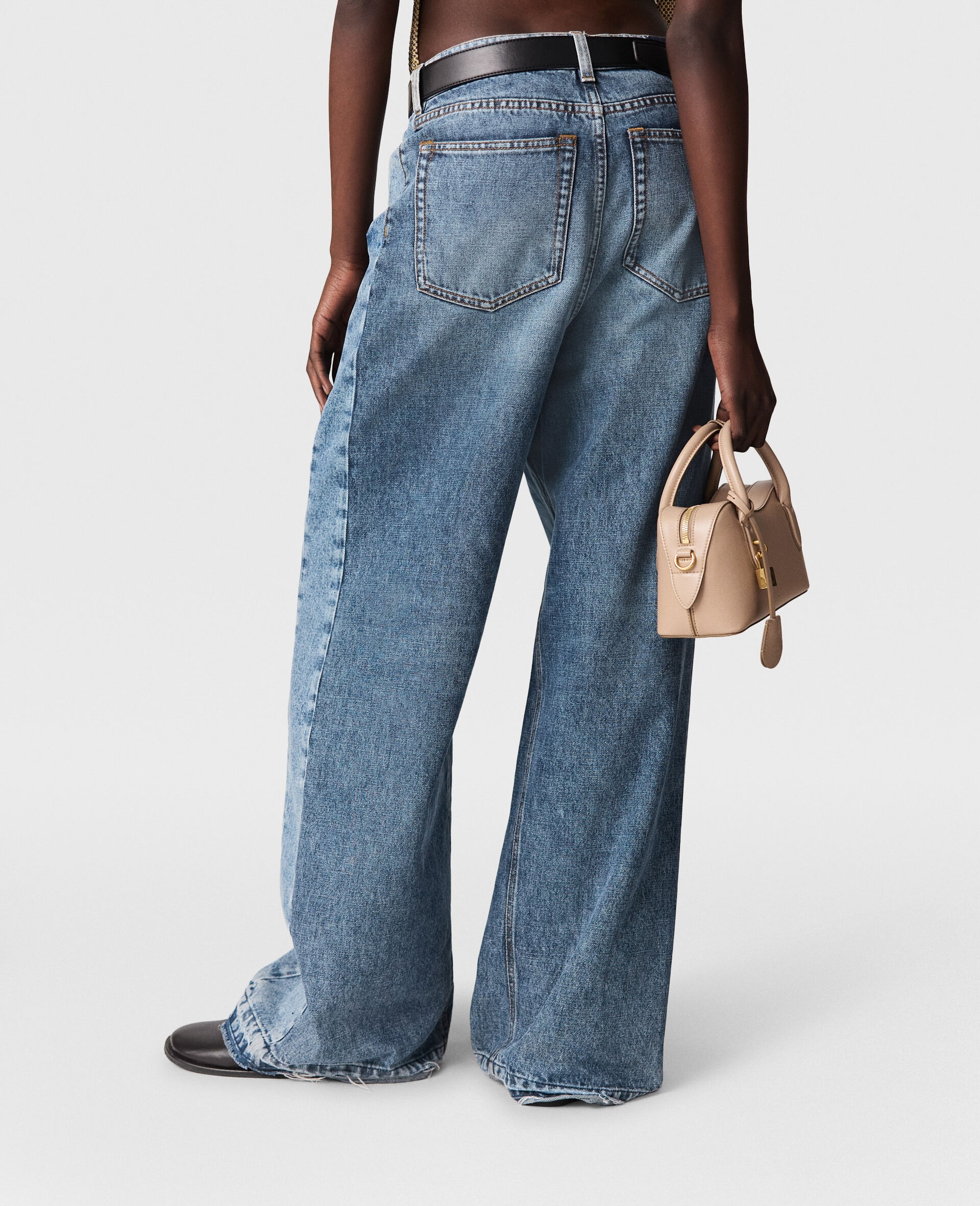 Vintage Wash Slouchy Straight-Leg Jeans - 5