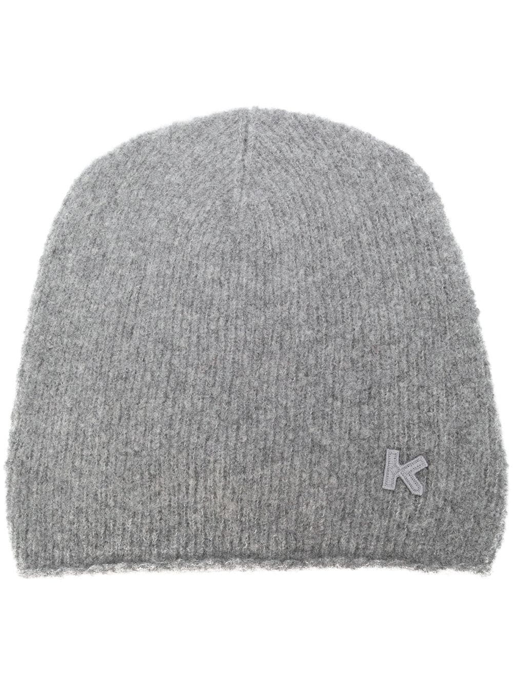 cashmere-wool blend beanie hat - 1