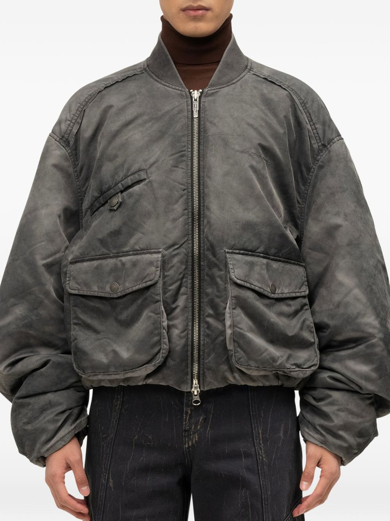 FENG CHEN WANG flap-pocket zip-fastening logo-detailjacket outlook