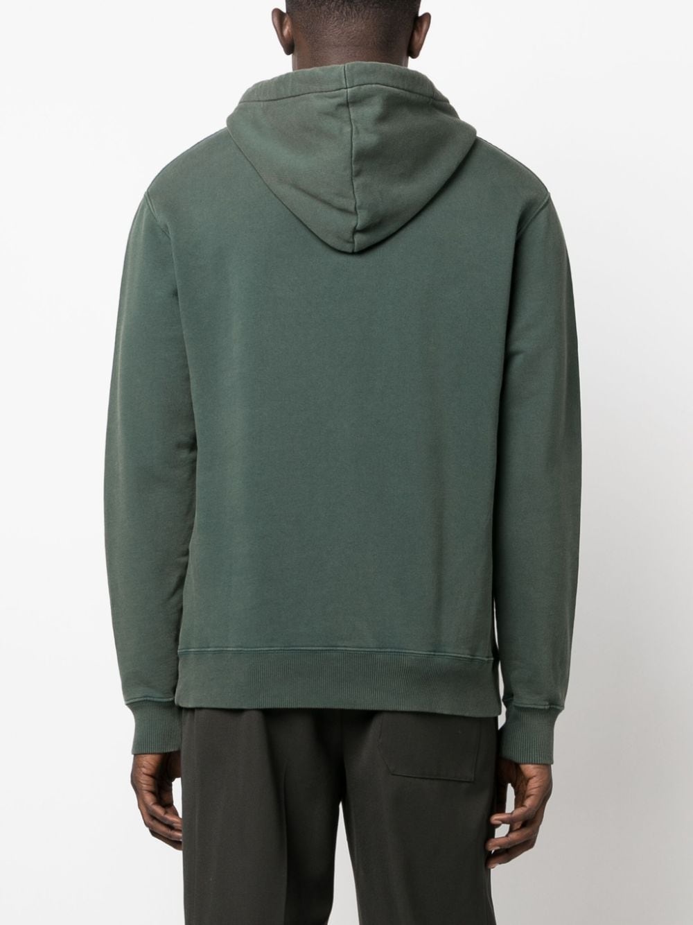 Klein logo-embroidered hoodie - 4