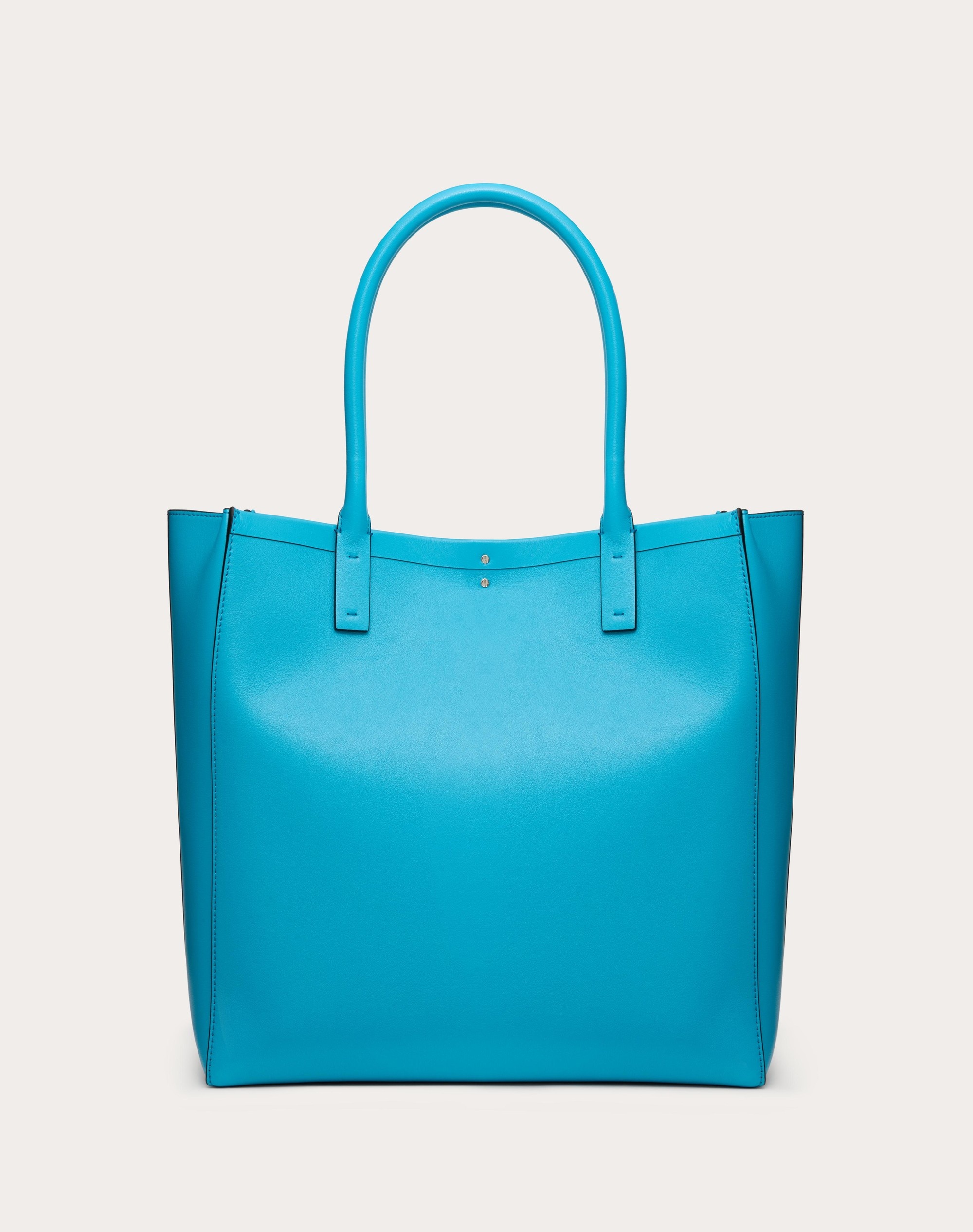 MEDIUM VLOGO LOCKER LEATHER SHOPPING BAG - 3