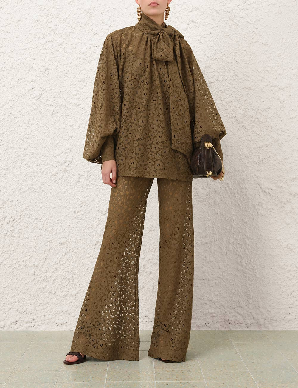 MEMENTO LACE FLARE PANT - 2