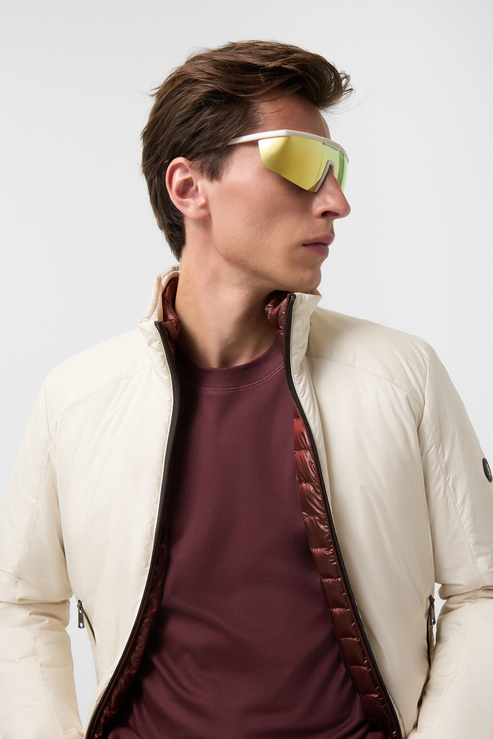 Conno lightweight down jacket in Off-White - 5