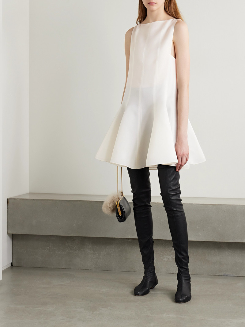 KHAITE Mags Silk-gazar Mini Dress outlook