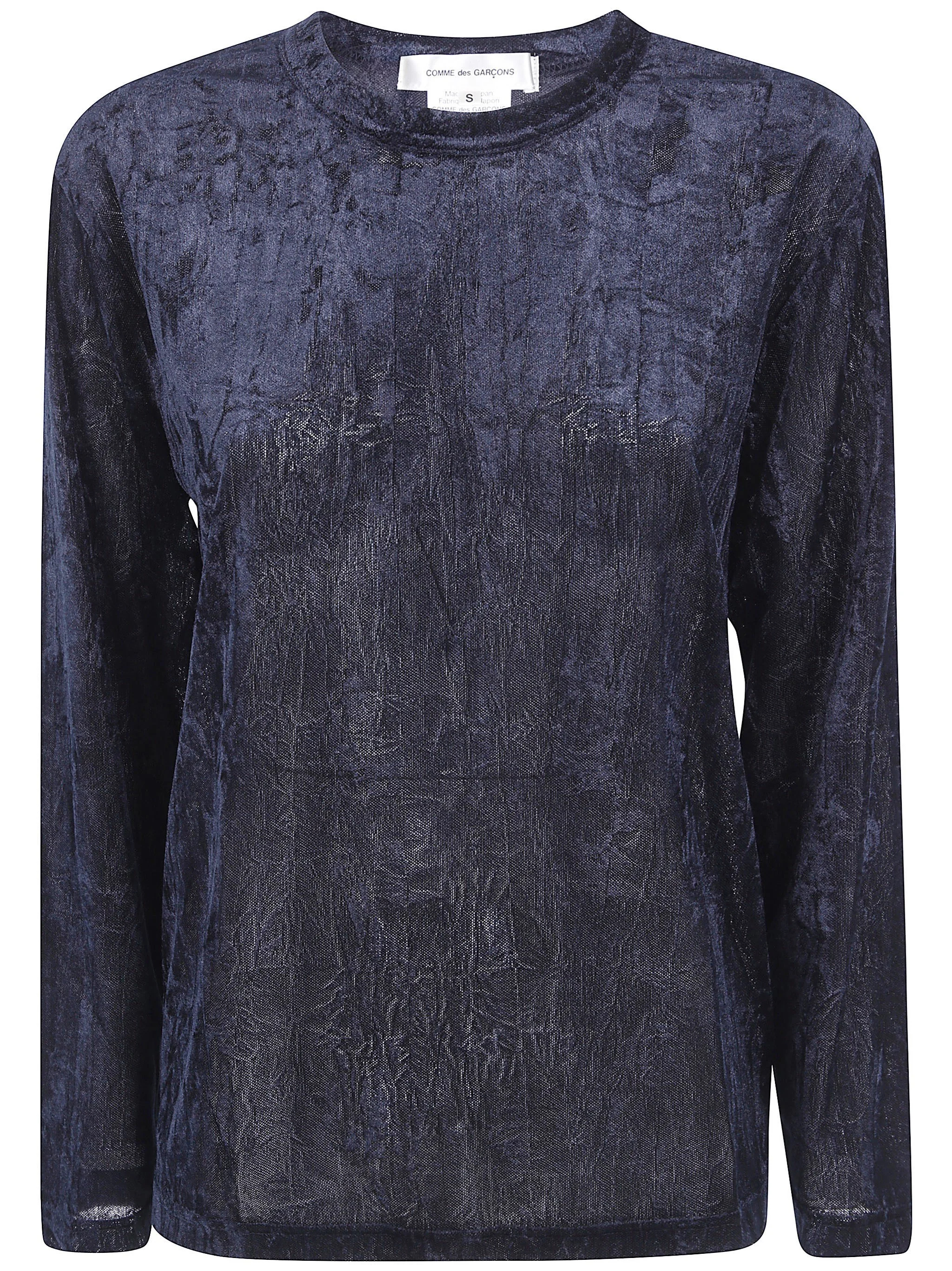Shirt Thin Roundneck Polyester Mesh Velour Washer - 1