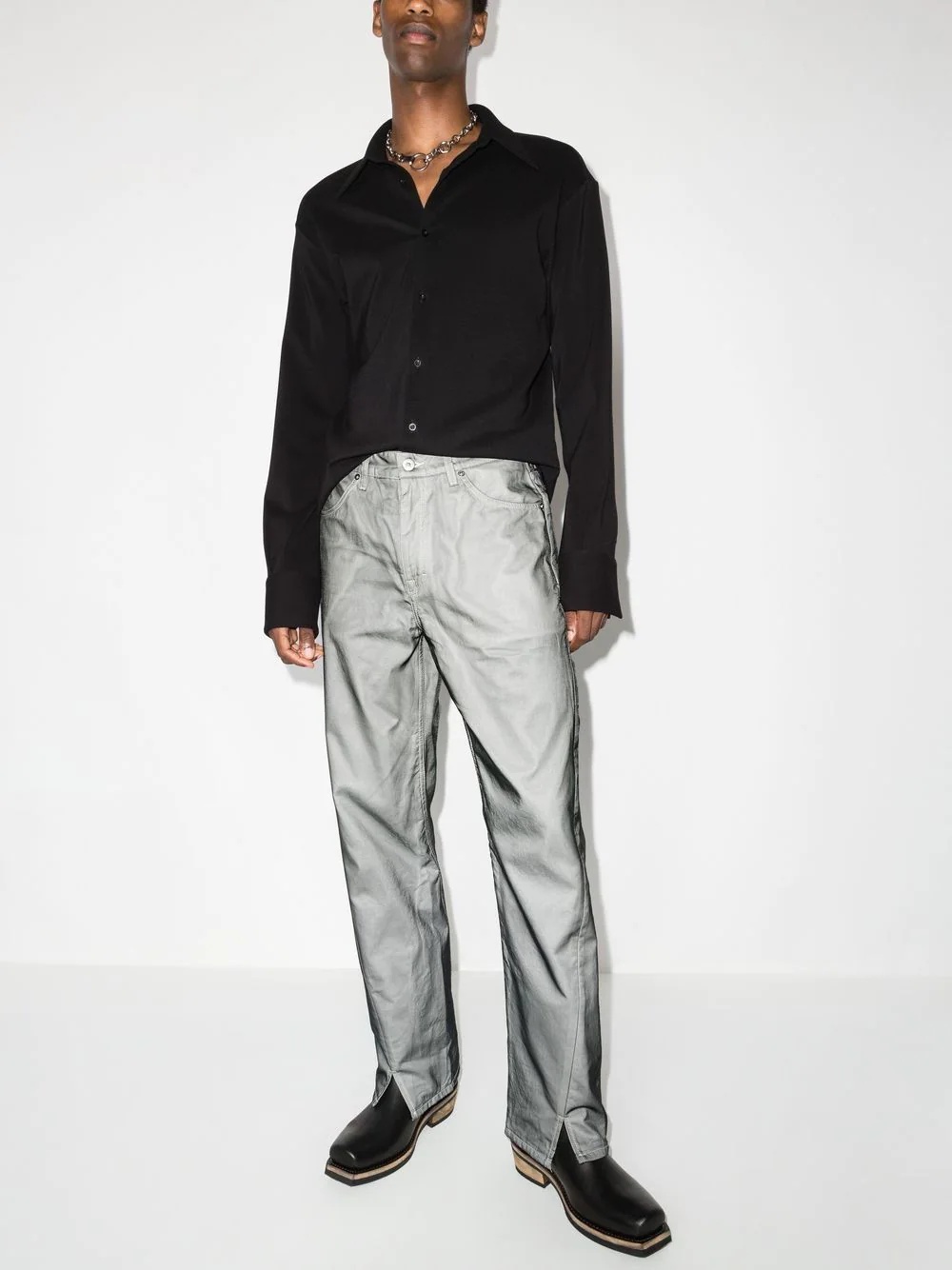 Sabot Cut straight-leg trousers - 5