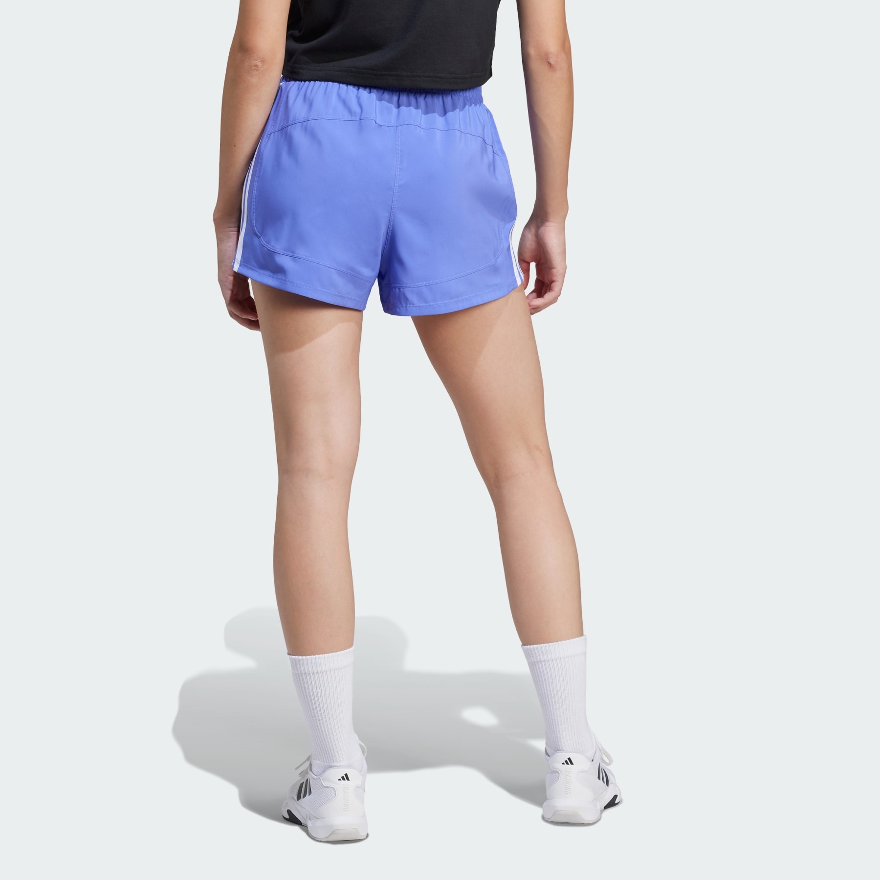 Pacer Training 3-Stripes Woven High-Rise Shorts - 3