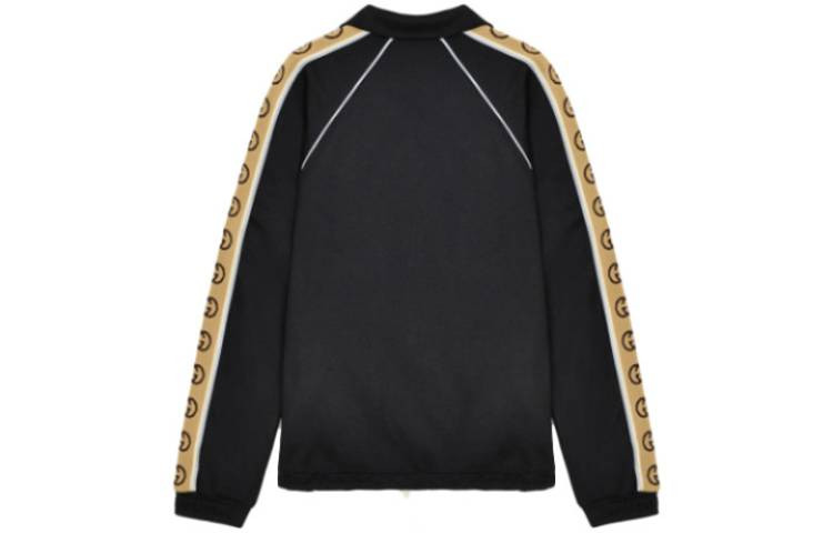 Gucci SS20 Side Sleeve Logo Striped Oversized Knitted Jacket For Men Black 598861XJBZ8-1082 - 2