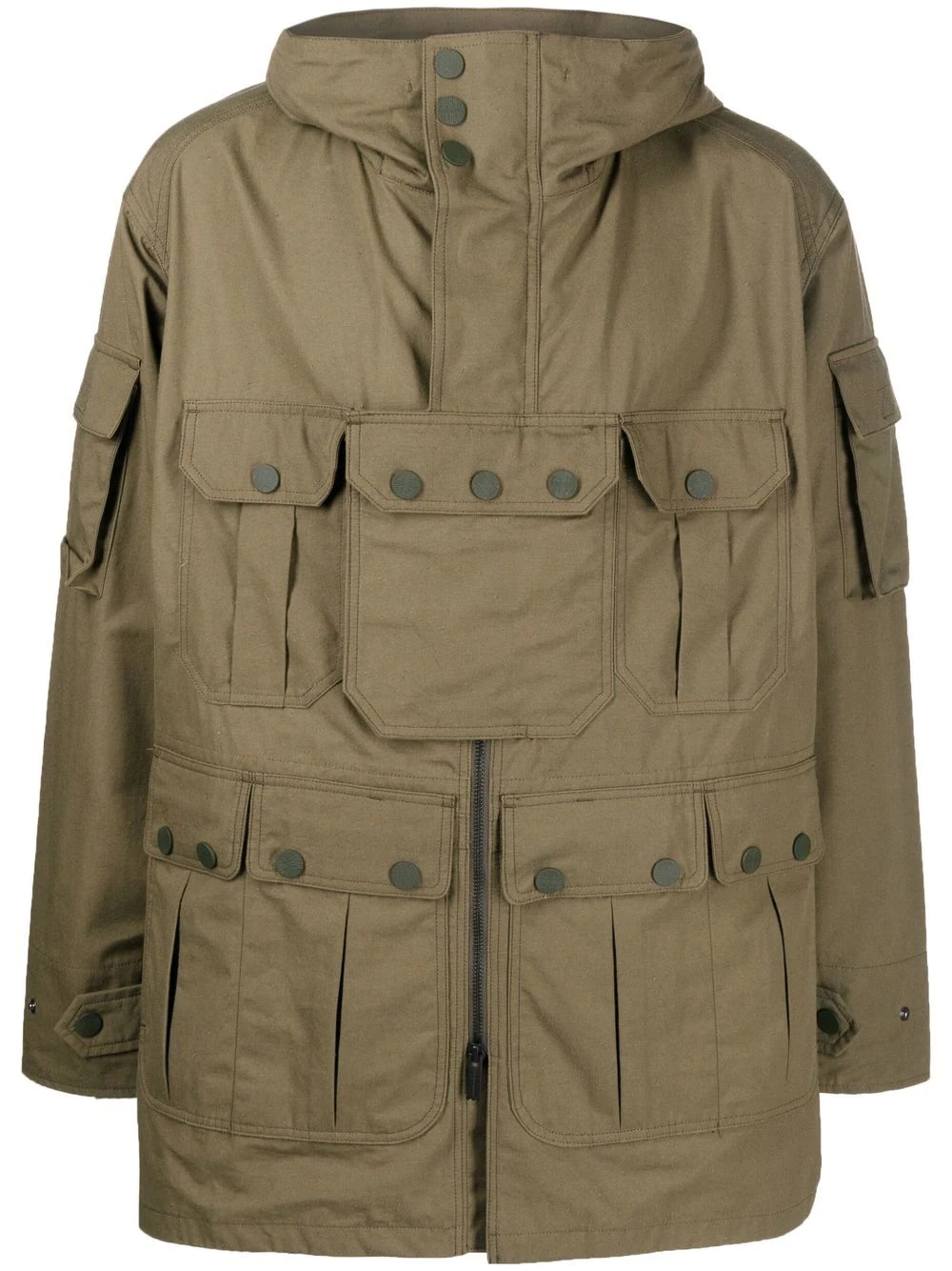 multi-pocket military jacket - 1