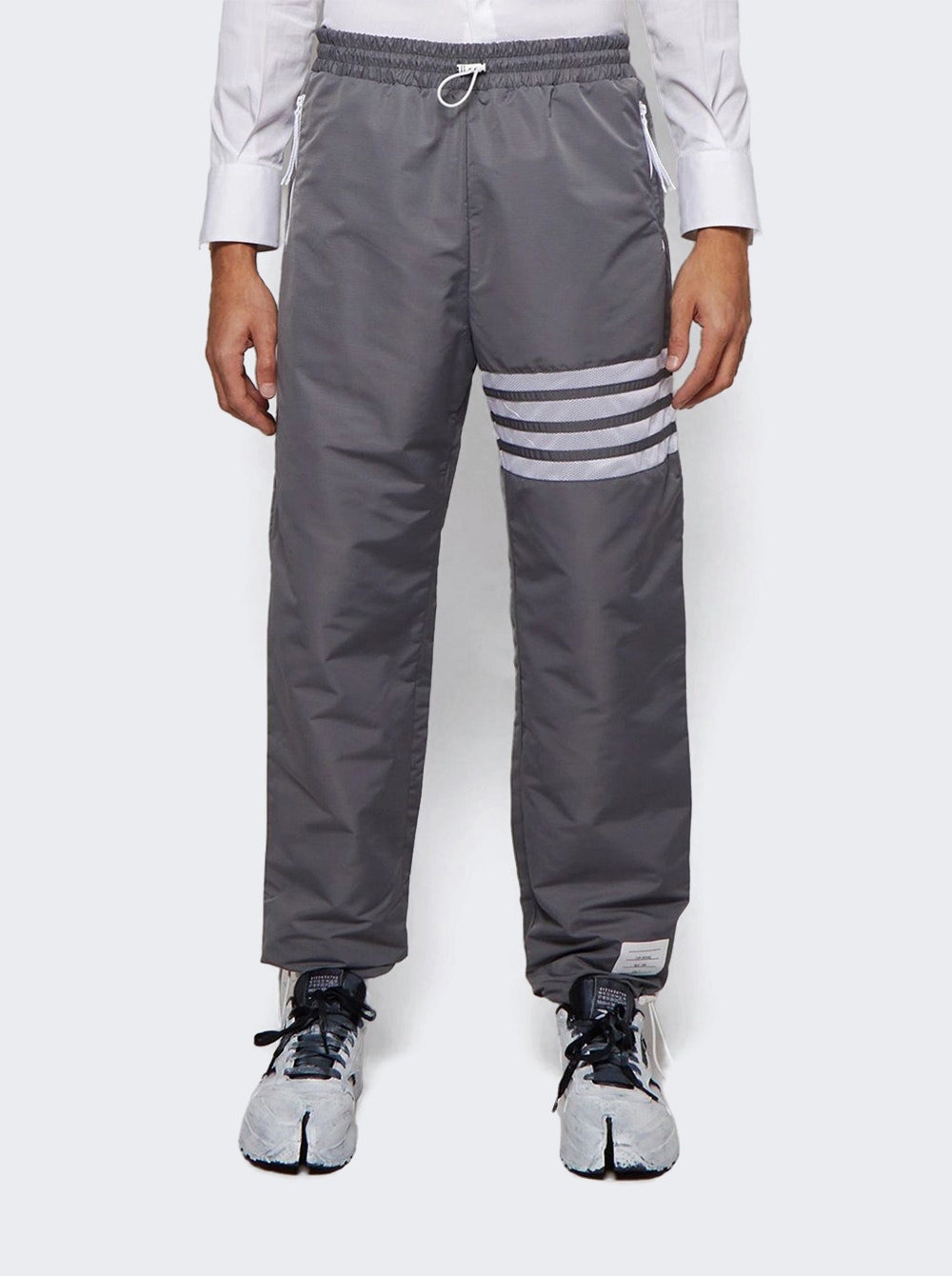 Track Pants With Mesh 4bar In Sustainable Ripstop Medium Grey - 8