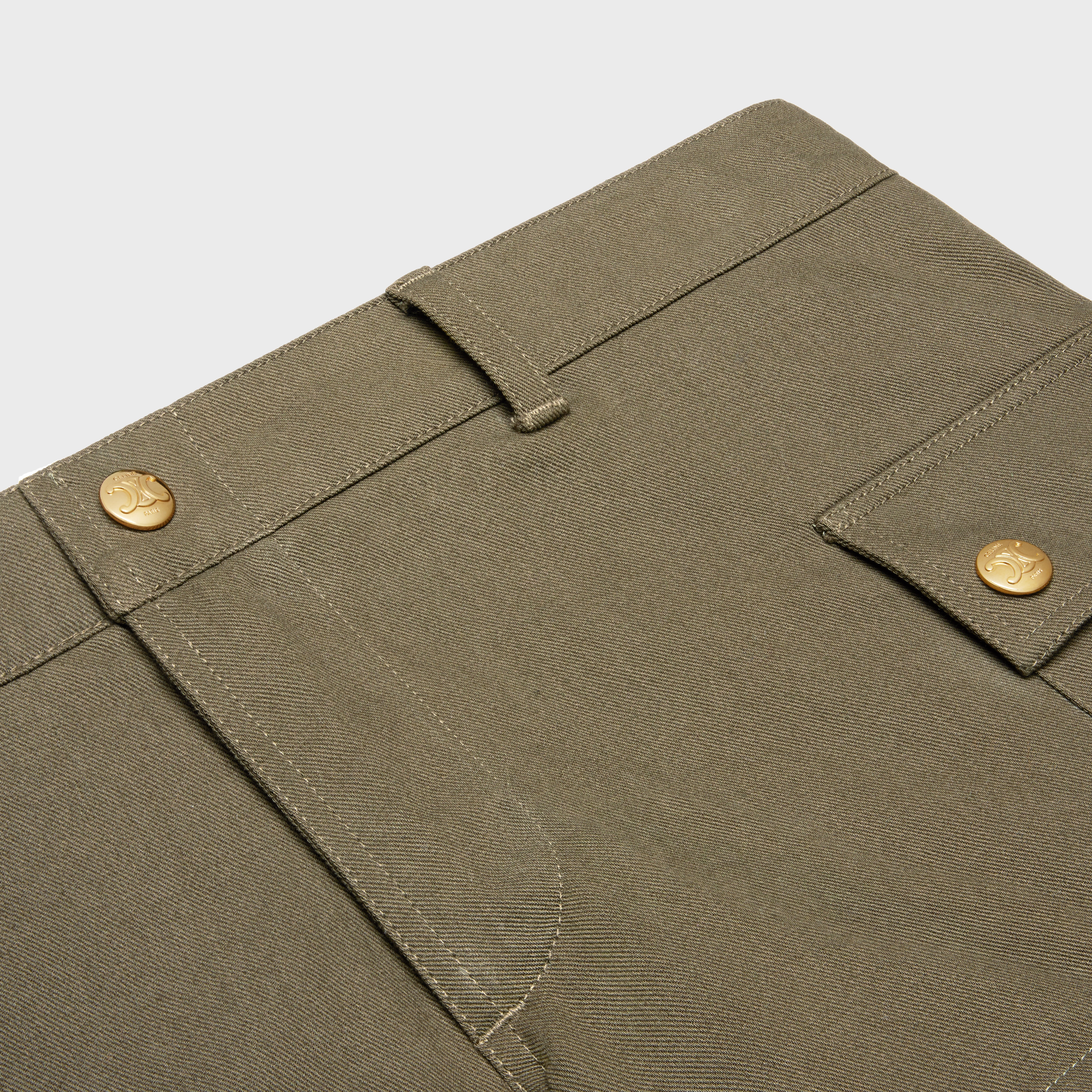 mini cargo shorts in plain cotton - 3