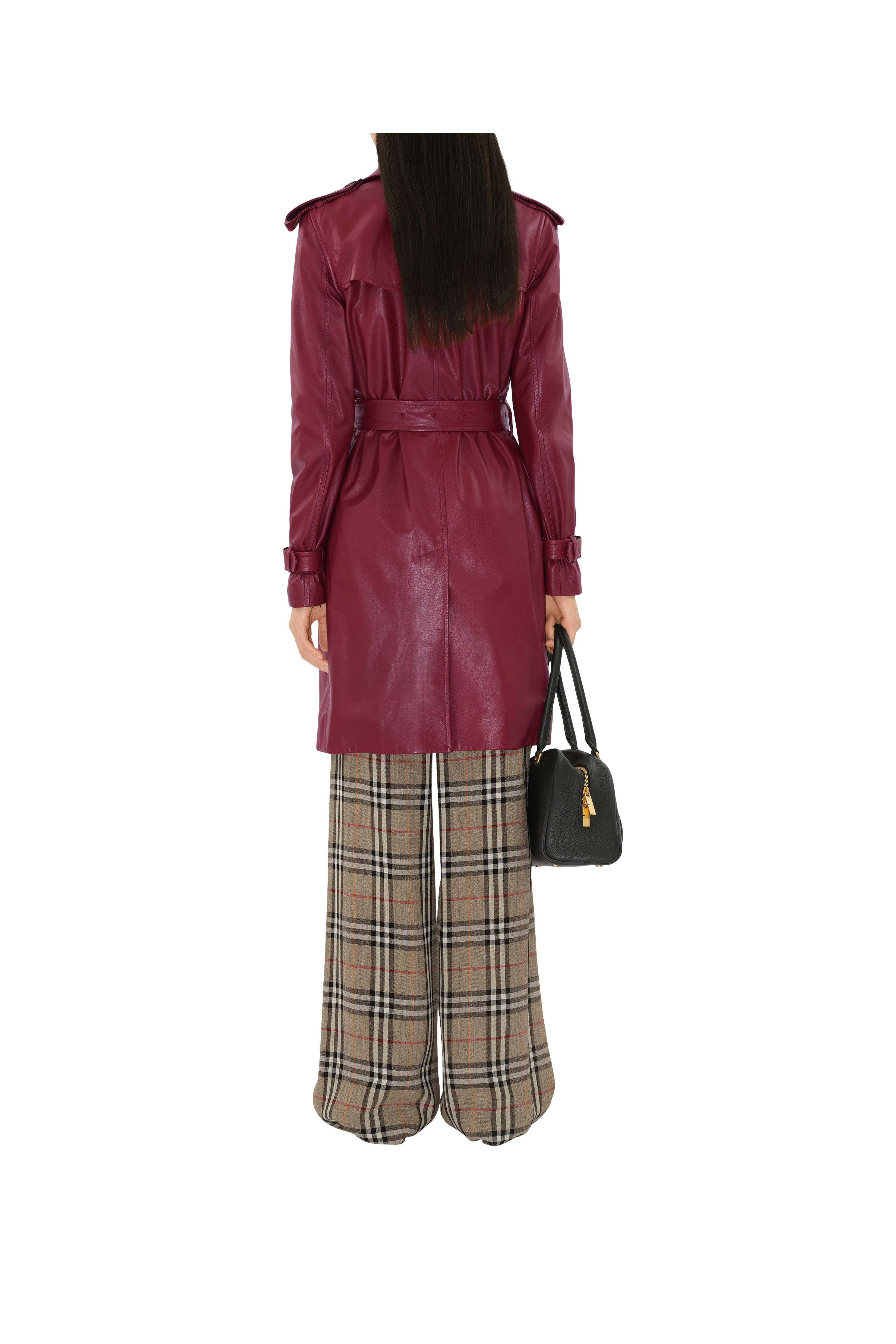 burberry Mid-length Leather Kensington Trench Coat in Ripple at Nordstrom - 5