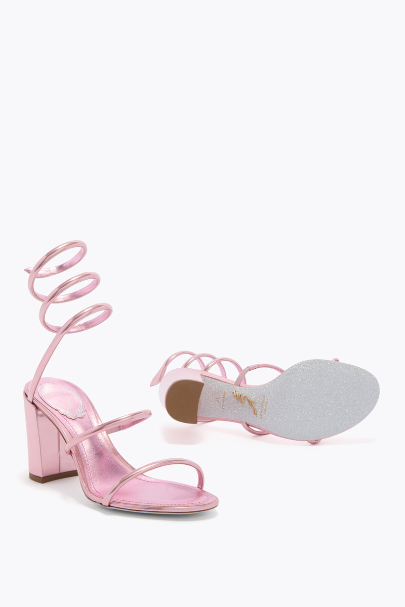CLEO METALLIC PINK SANDAL 80 6