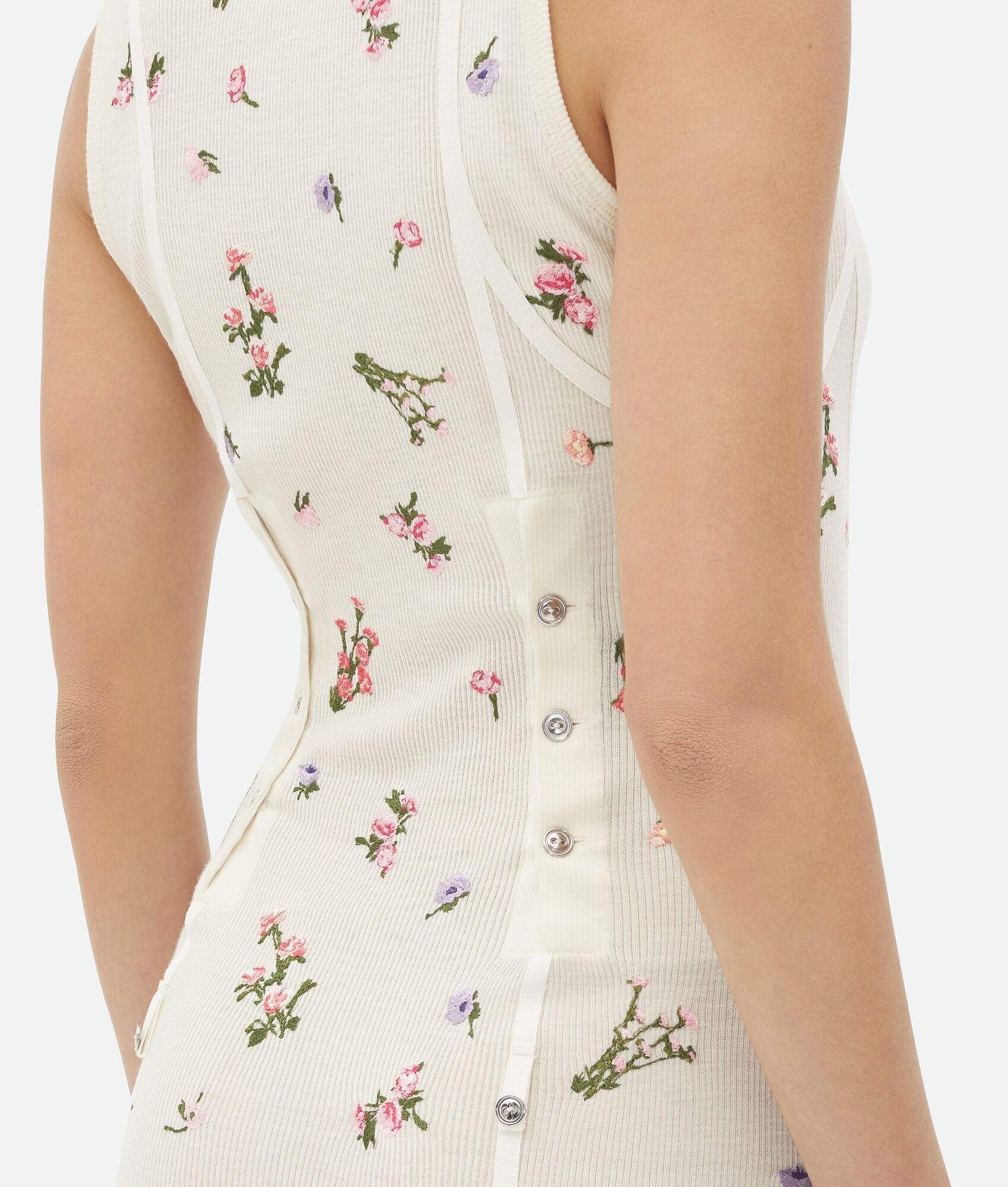 Wool Flowers Long Dress - 5