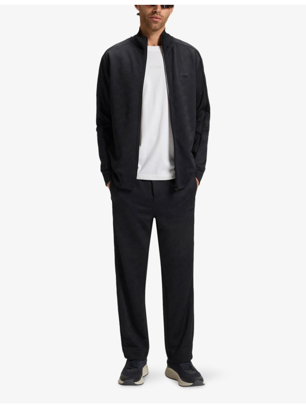 Quilted Jacquard Regular-Fit Woven Sweatshirt - 2
