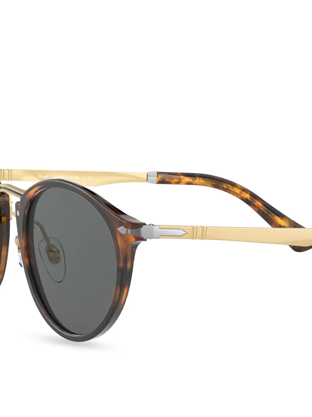 round frame tortoiseshell sunglasses - 3