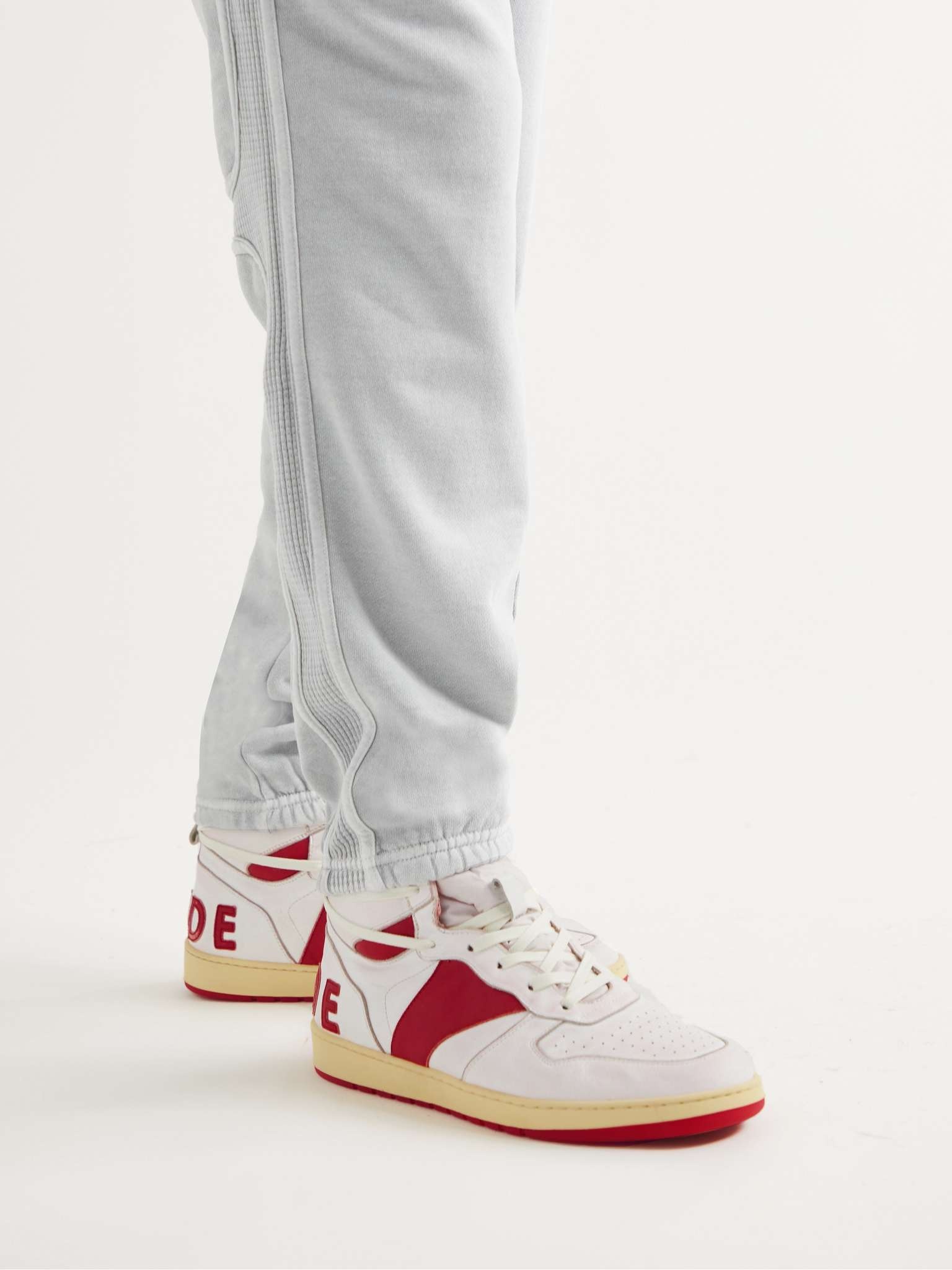 Rhecess Distressed Leather High-Top Sneakers - 2