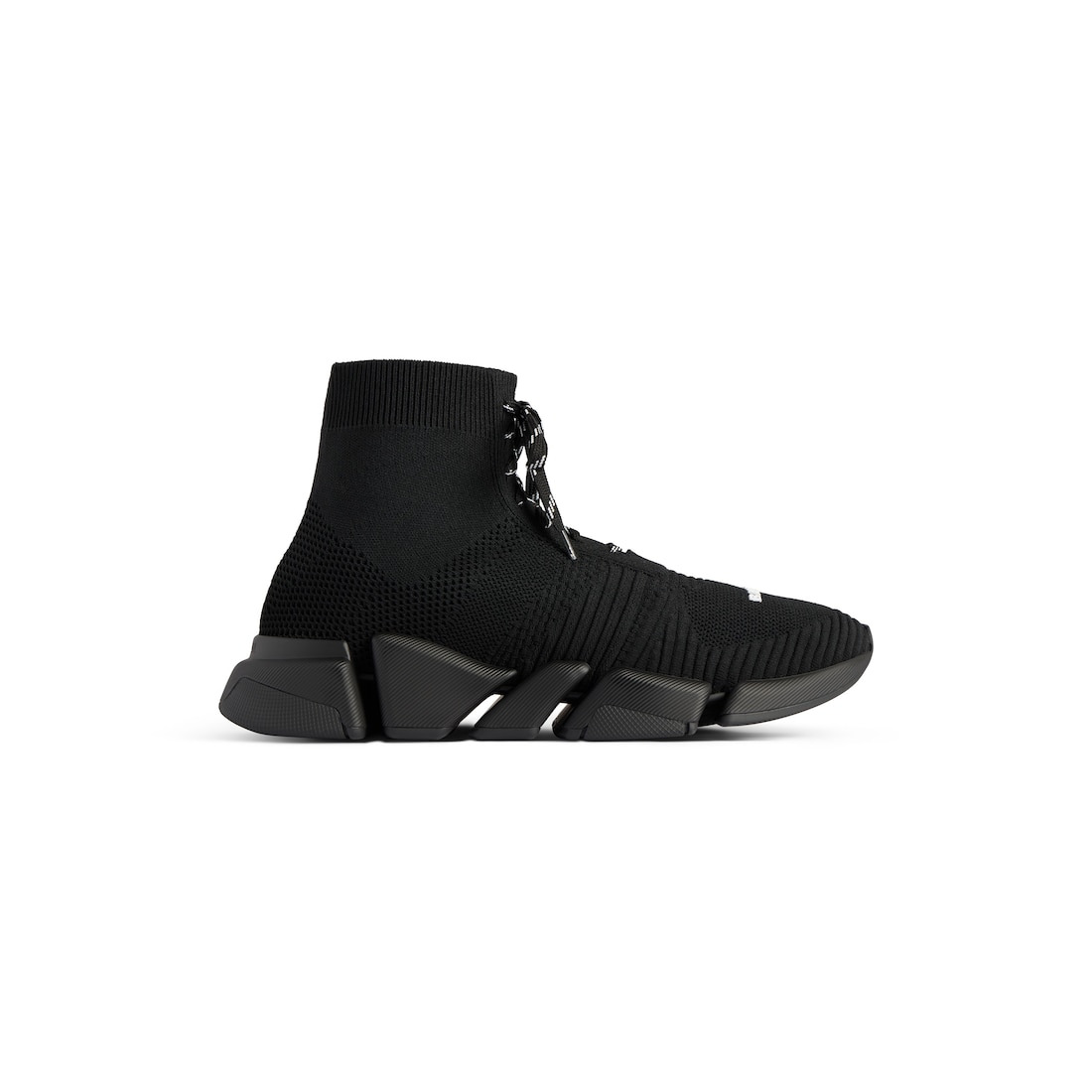 Men's Speed 2.0 Lace-up Recycled Knit Sneaker in Black - 1