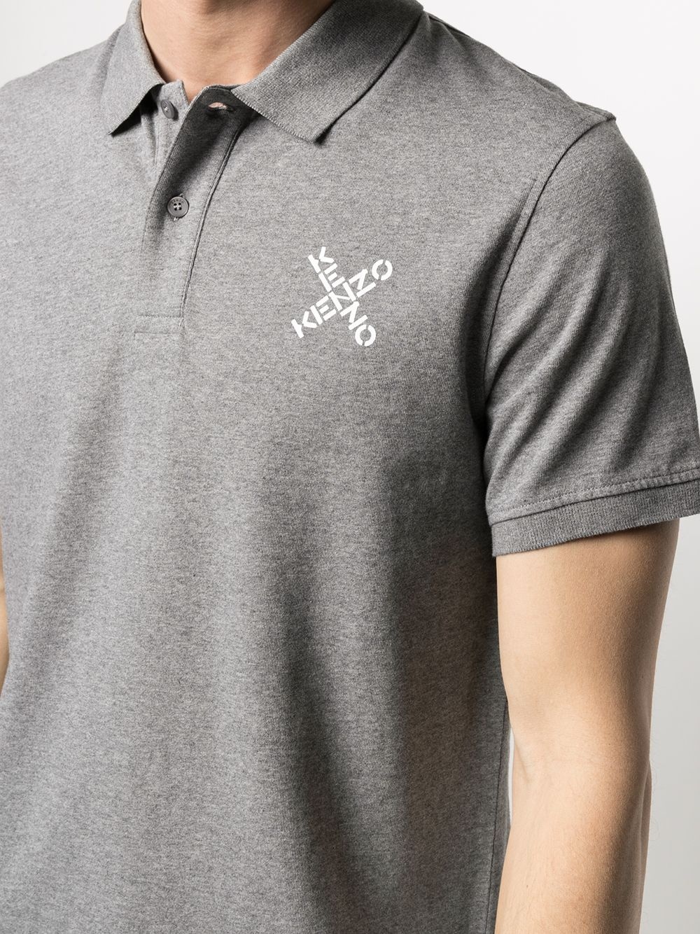 logo-print polo shirt - 5