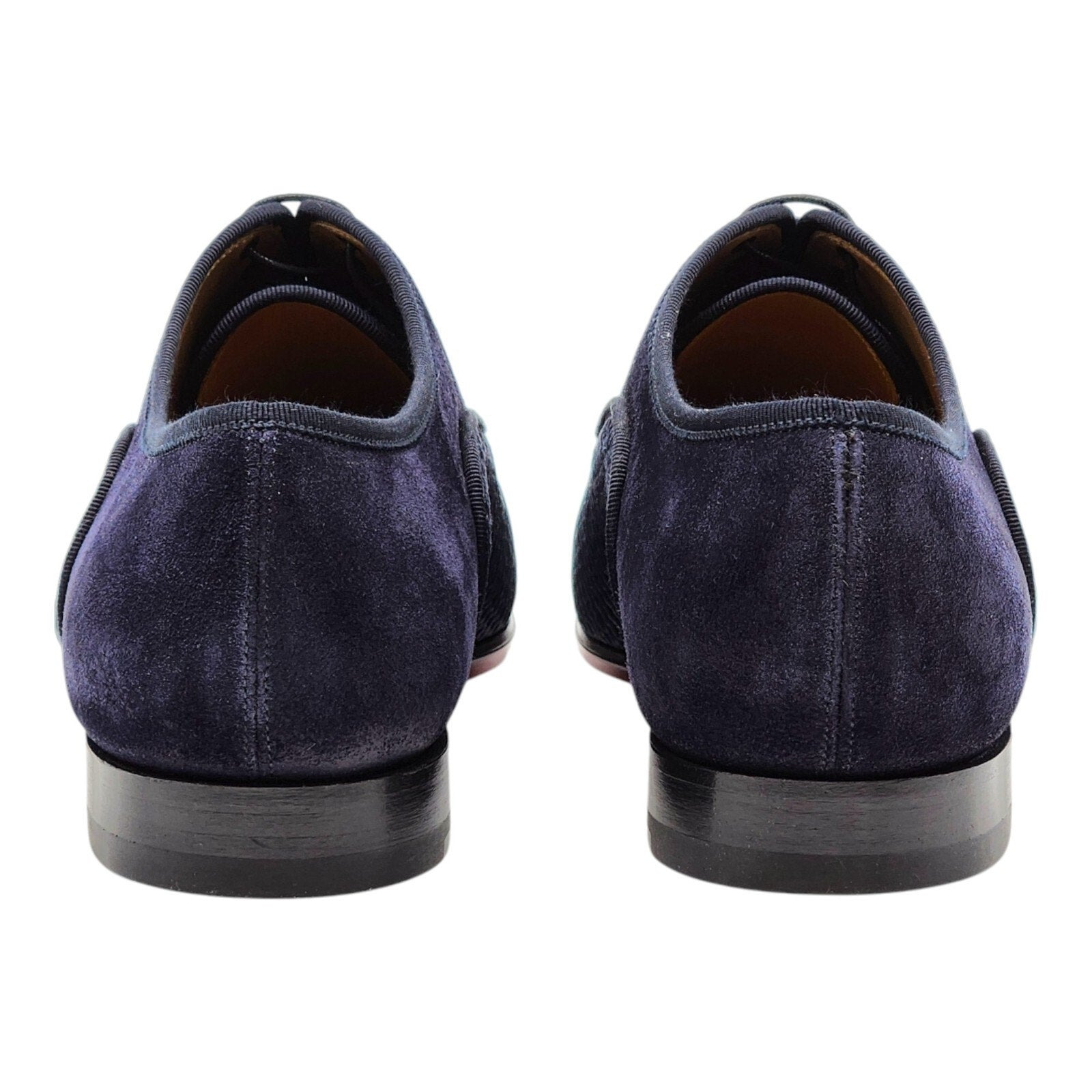 Christian Louboutin Greggo Leather and Suede Oxford Shoes Blue EU 42 US 9 - 5