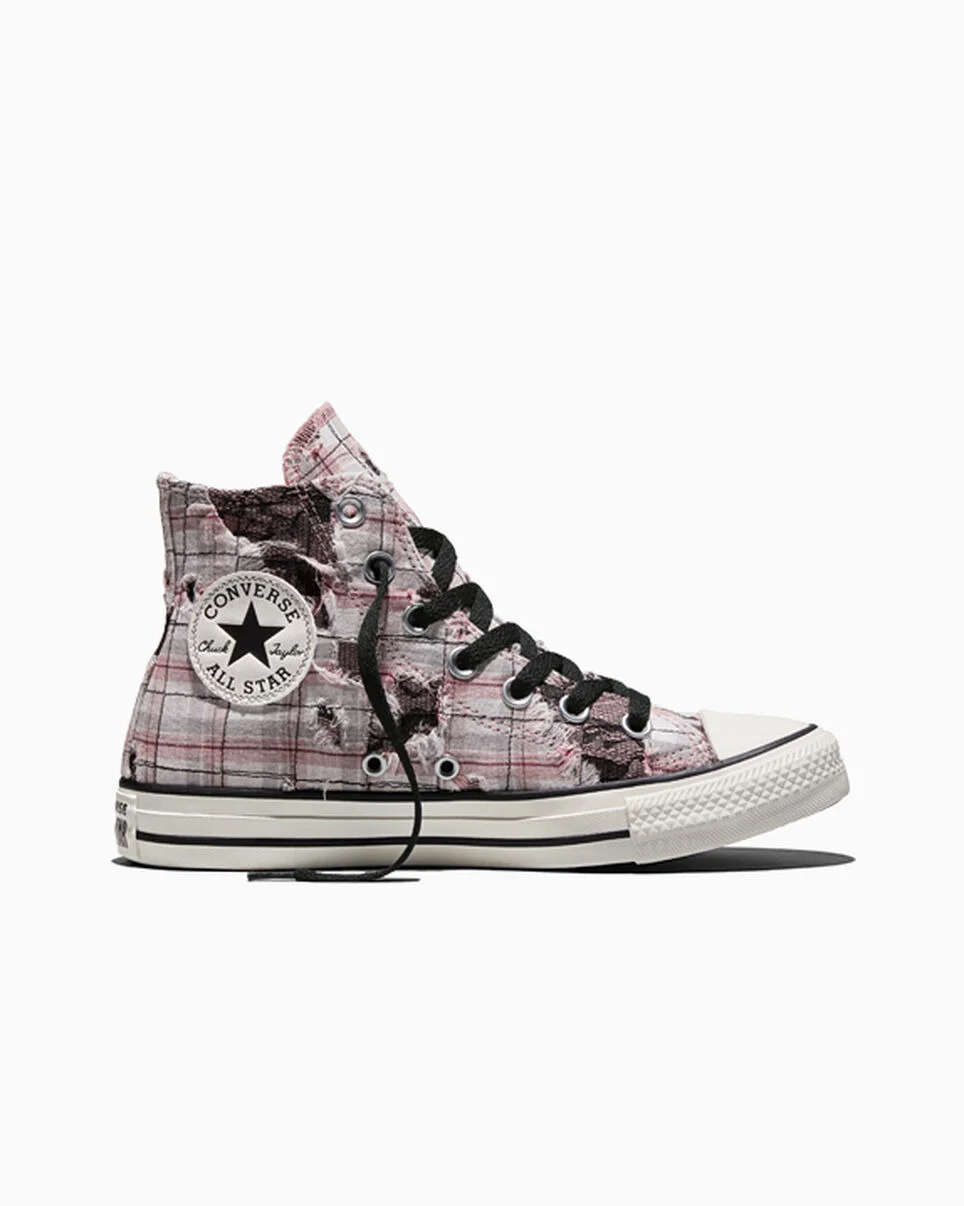 Chuck Taylor All Star Distressed Plaid Lace - 1