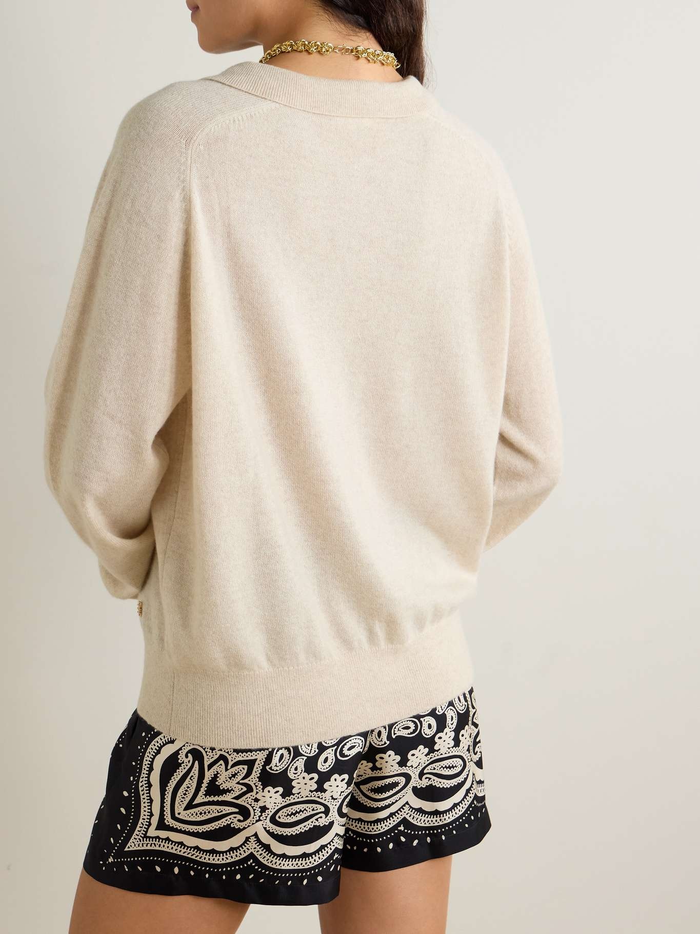Brady cashmere polo sweater Beige - 3