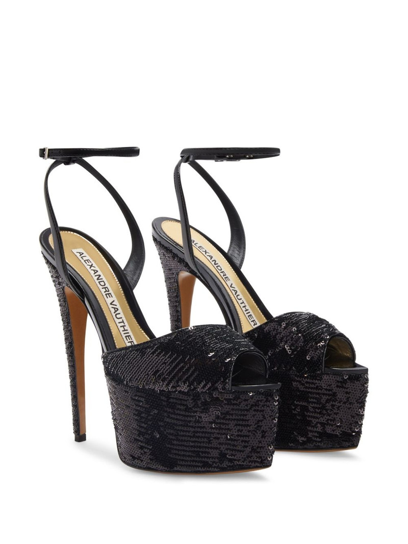 ALEXANDRE VAUTHIER 160mm sequinned sandals outlook
