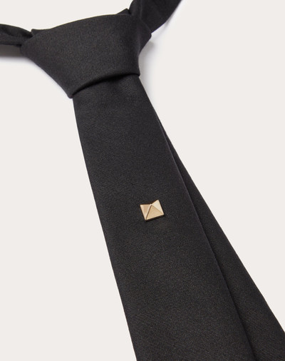 Valentino VALENTIE WOOL AND SILK TIE WITH METAL STUD APPLICATION_ ONLINE EXCLUSIVE outlook