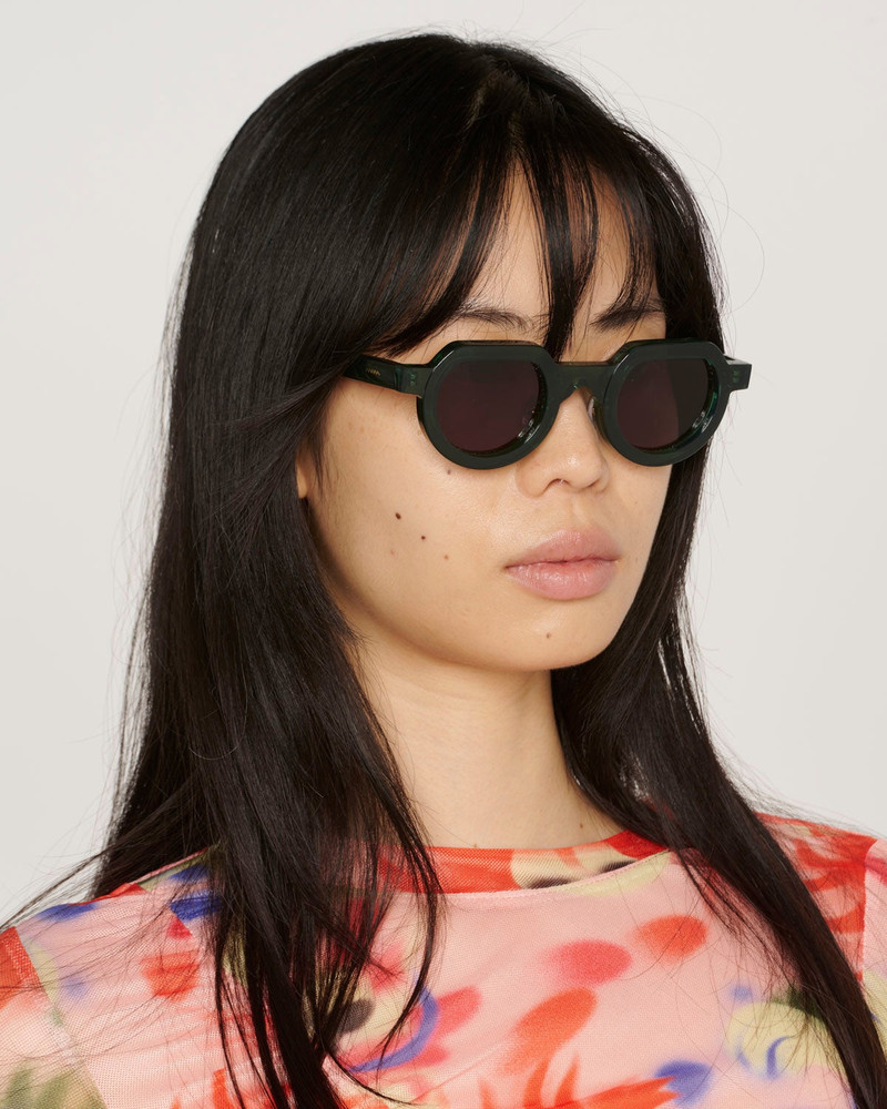 Tani Post Modern Primitive Eye Protection - Green Glitter 3