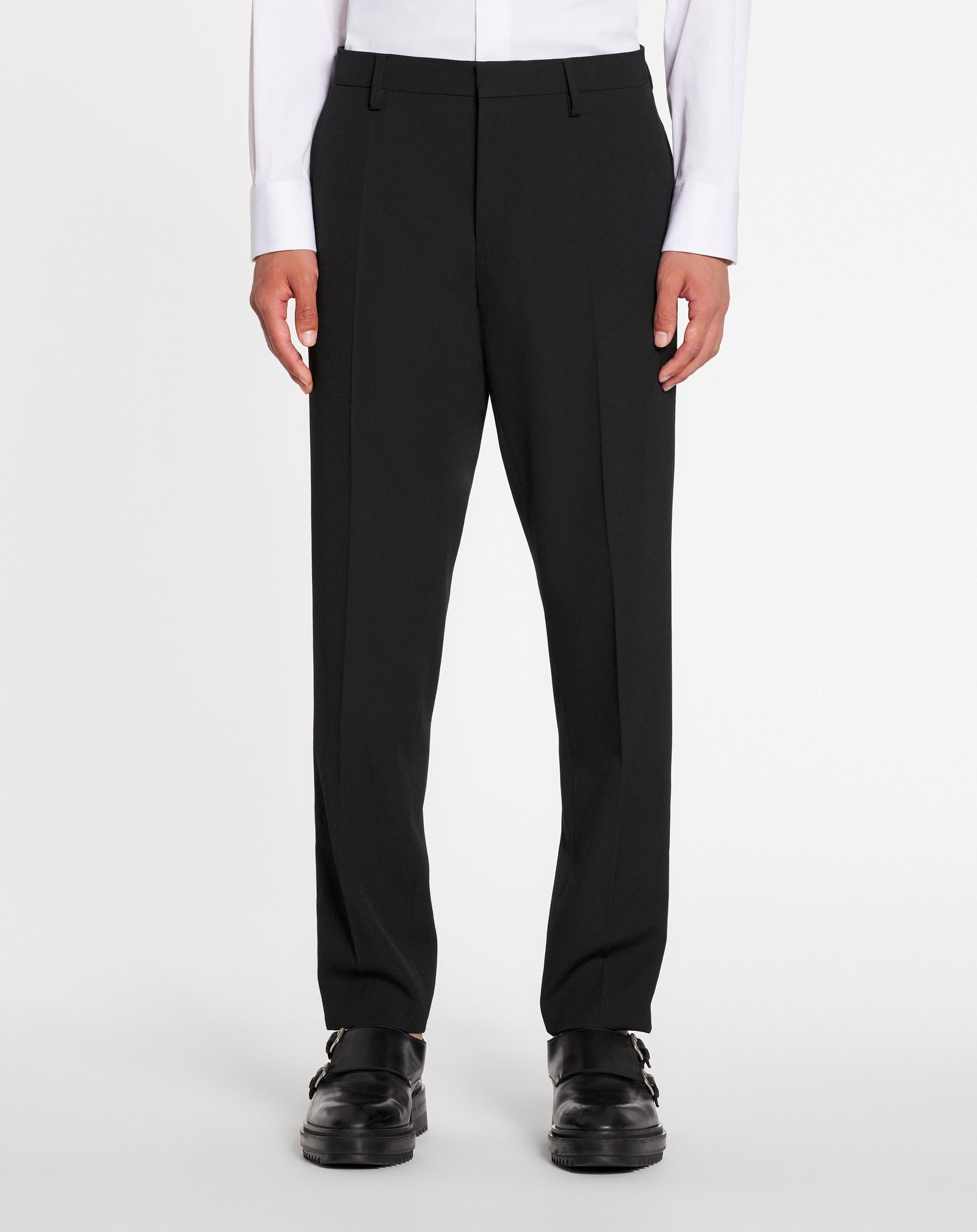 CIGARETTE TROUSERS WITH SIDE BANDS - 3