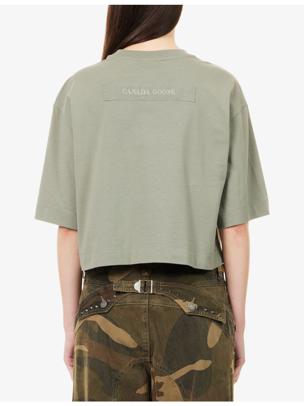 Addison Cropped Cotton-Jersey T-Shirt - 4
