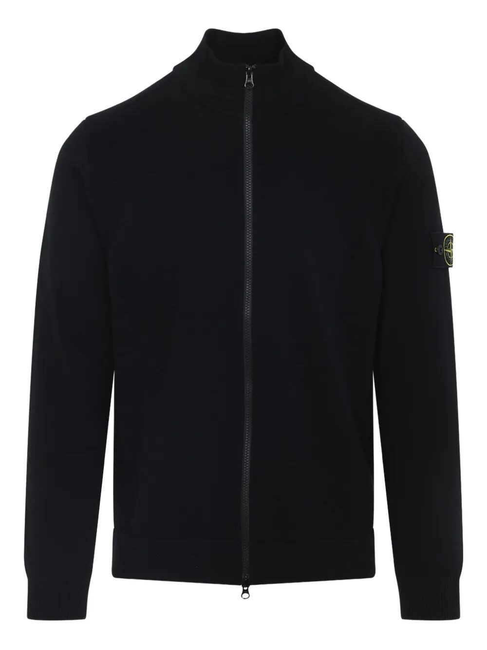 The Stretch Rws Wool Cardigan by Stone Island is a contemporary garment that seamlessly blends style - 1