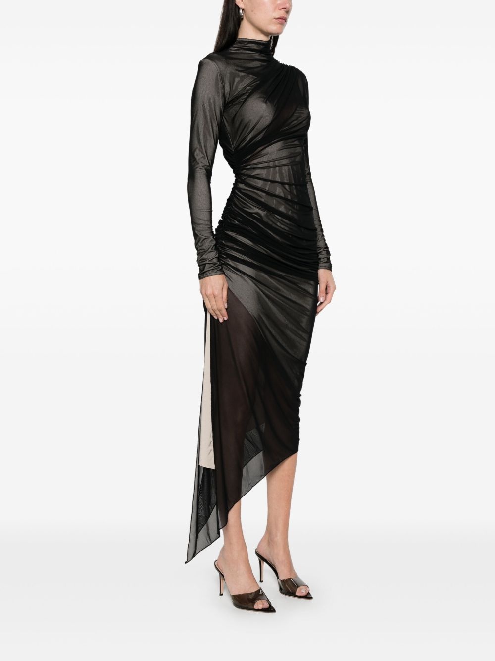 asymetrical double-layered dress - 3