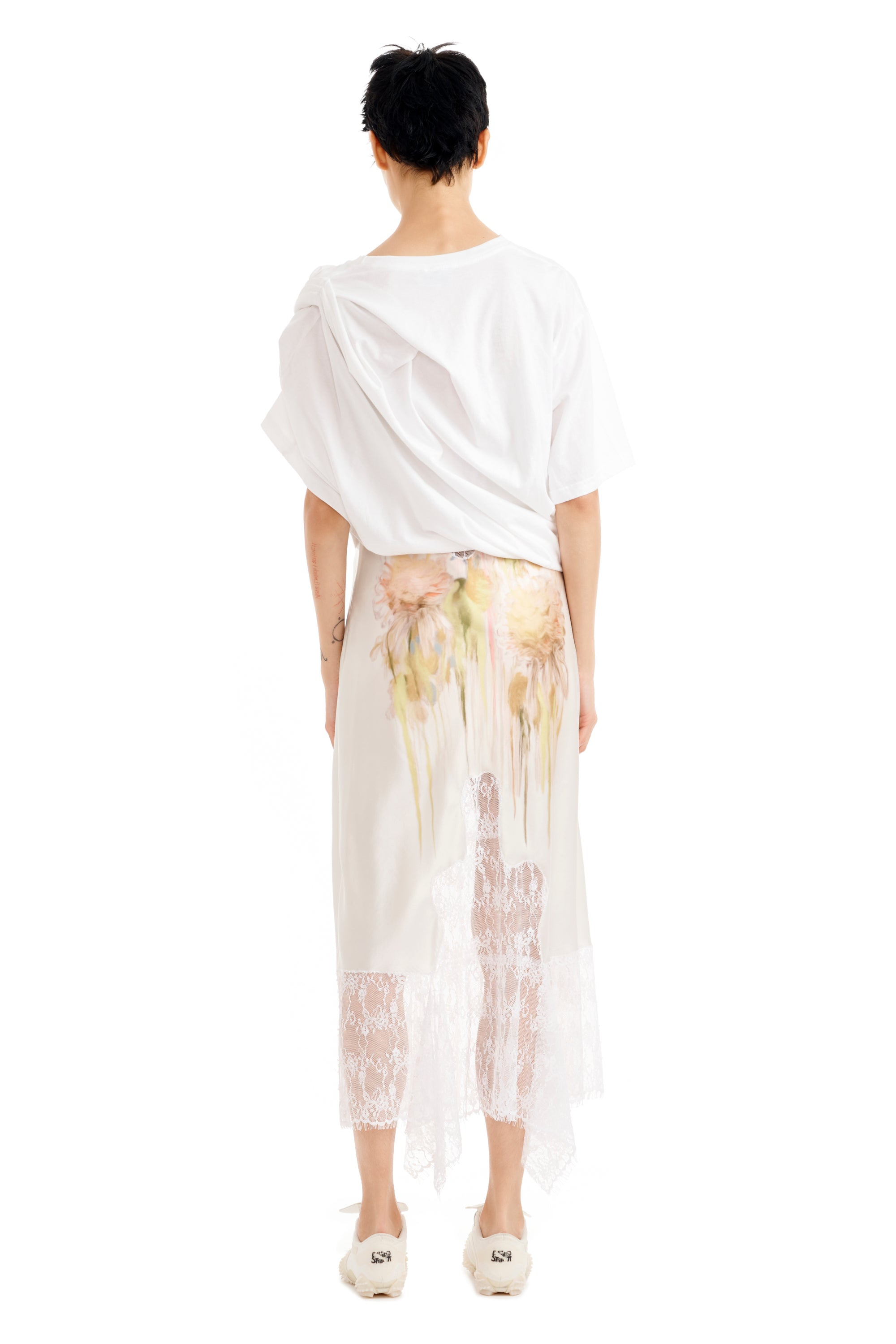 WHITE LACE EVA TEE - 12