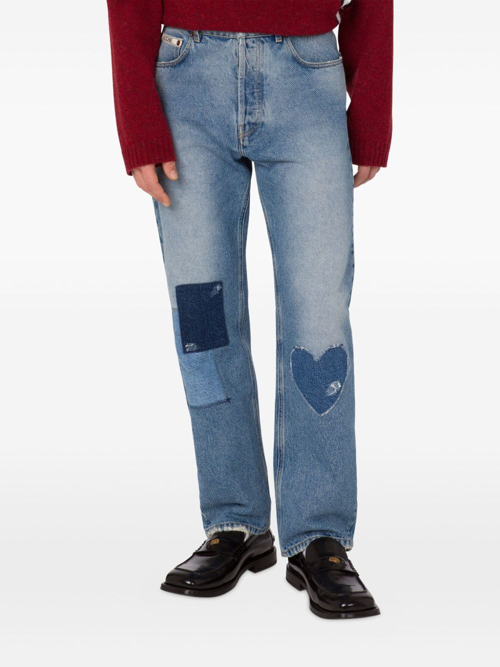 patchwork jeans - 3