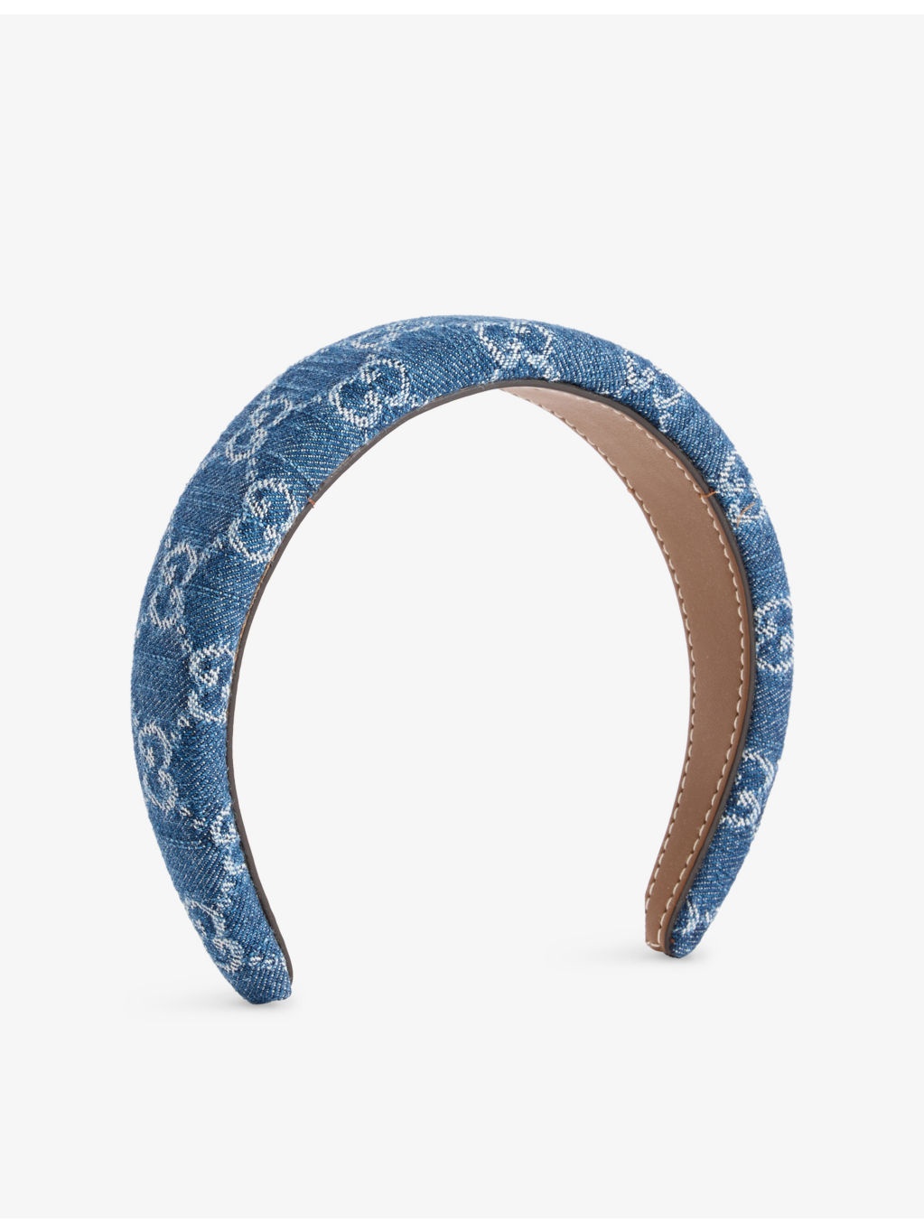 Logo-Print Denim Headband - 1