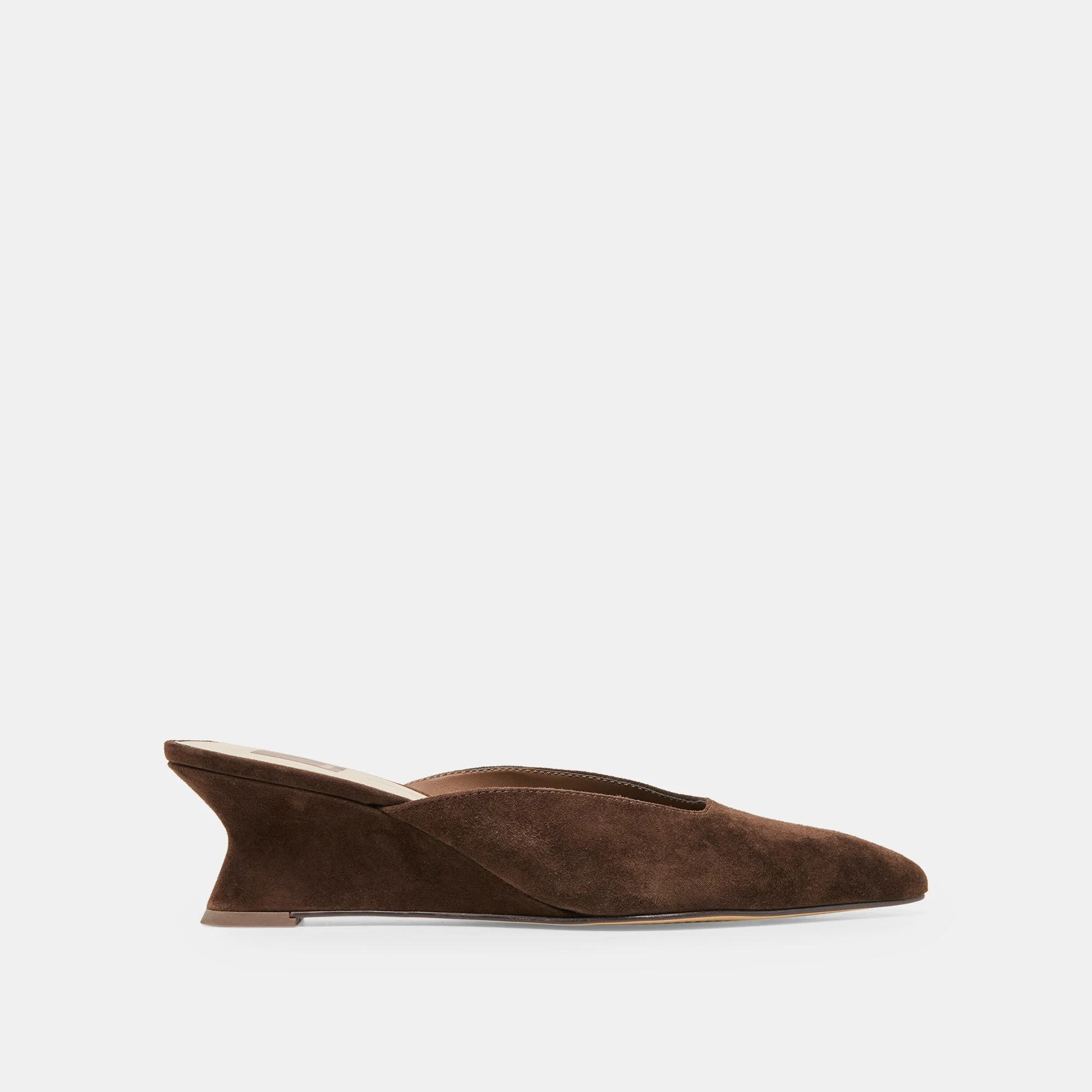 CAMY MULES DK BROWN SUEDE - 1